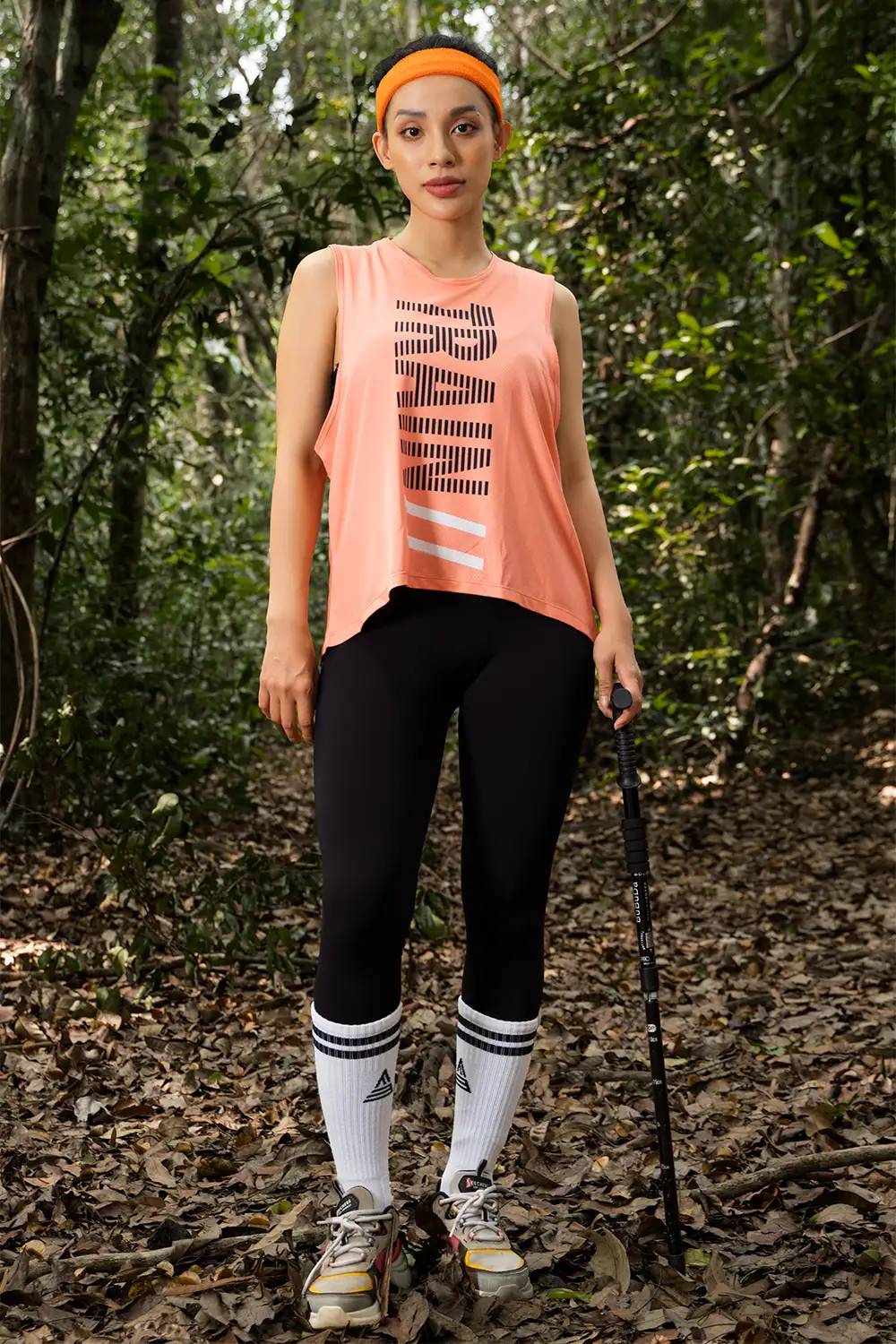 Áo tanktop thể thao nữ - Cam Pastel