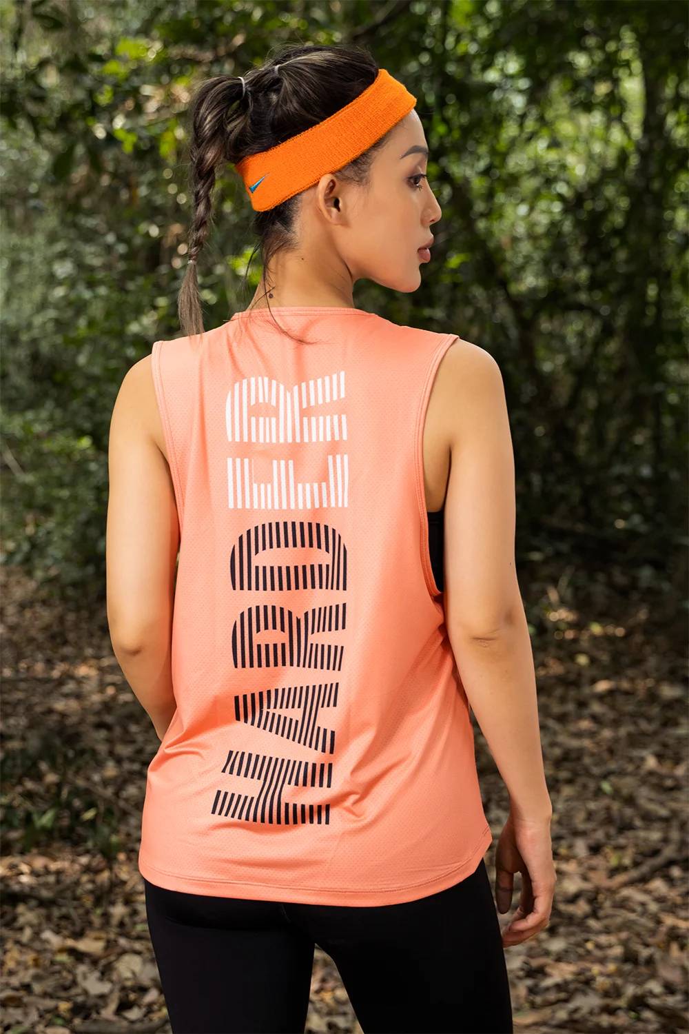Áo tanktop thể thao nữ - Cam Pastel