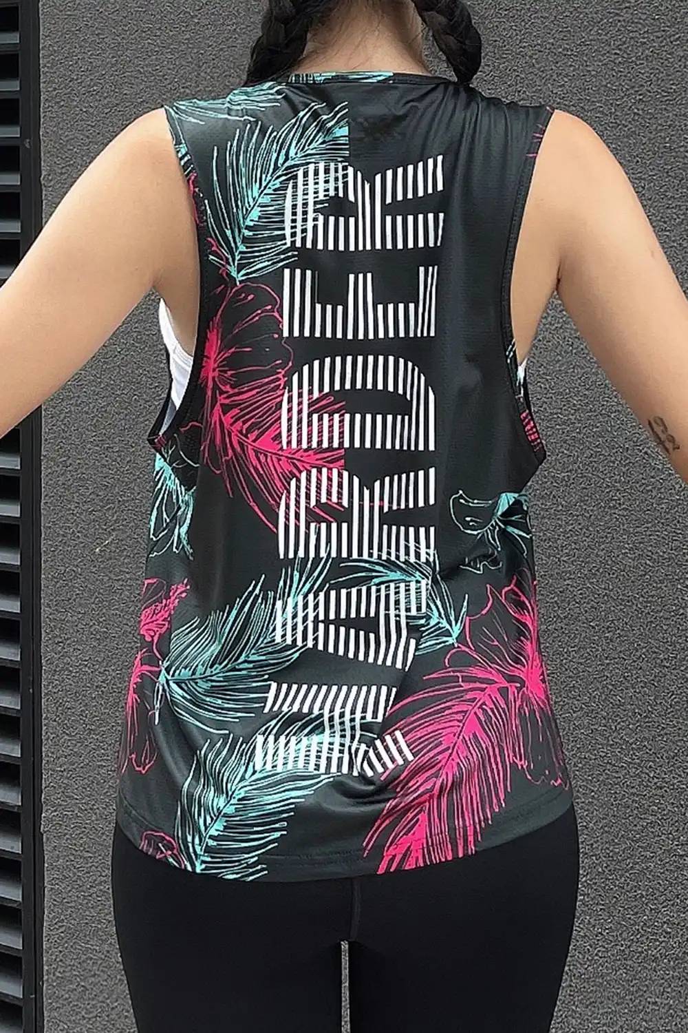 Áo tanktop thể thao nữ - Floral - Fitme Sportswear