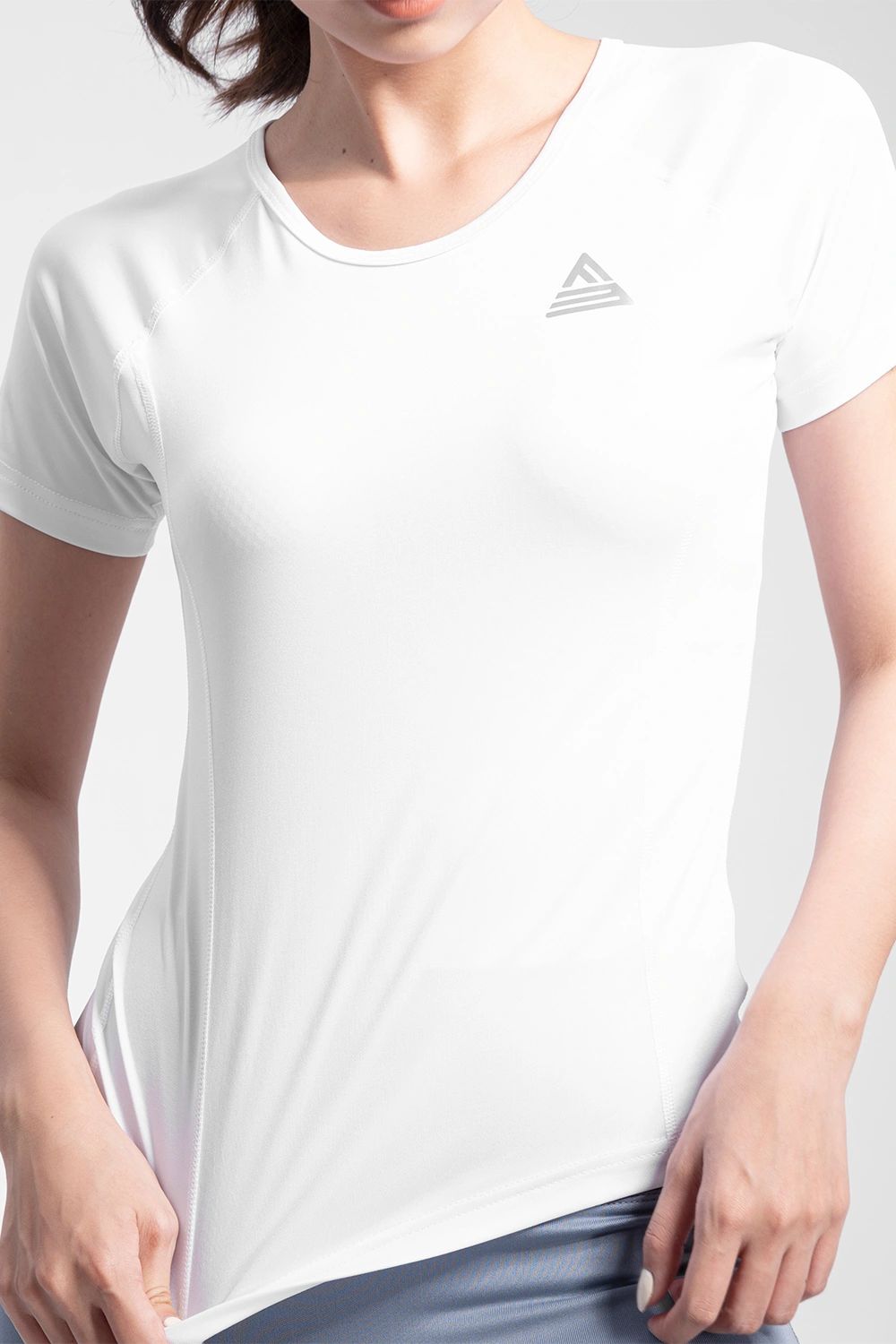 Áo thun tập gym nữ Sigma - Trắng - Fitme Sportswear