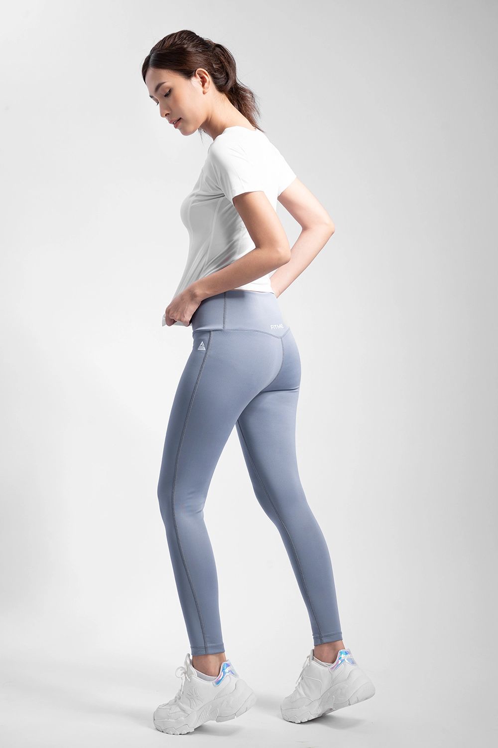 Áo thun tập gym nữ Sigma - Trắng - Fitme Sportswear