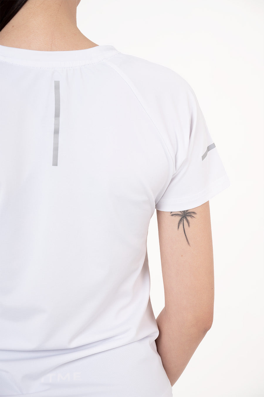 Áo thun thể thao nữ vạt bầu - Trắng - Fitme Sportswear