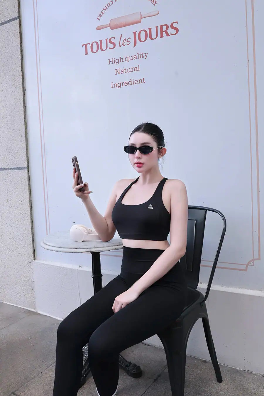 Áo bra dây chéo Glow BRGL03 Đen