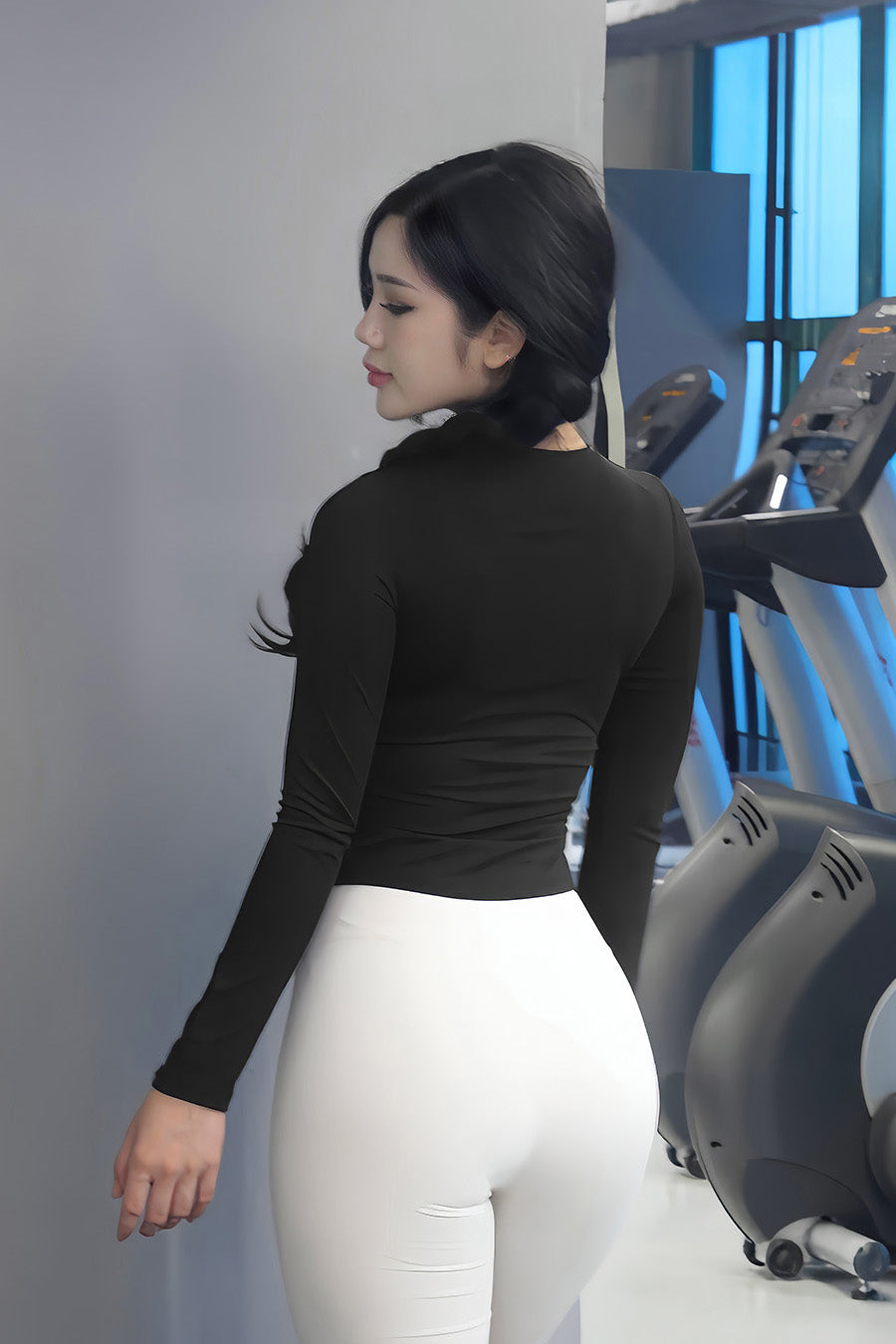 Áo tập gym nữ dài tay Fitme - ACDB01 - Đen - Fitme Sportswear