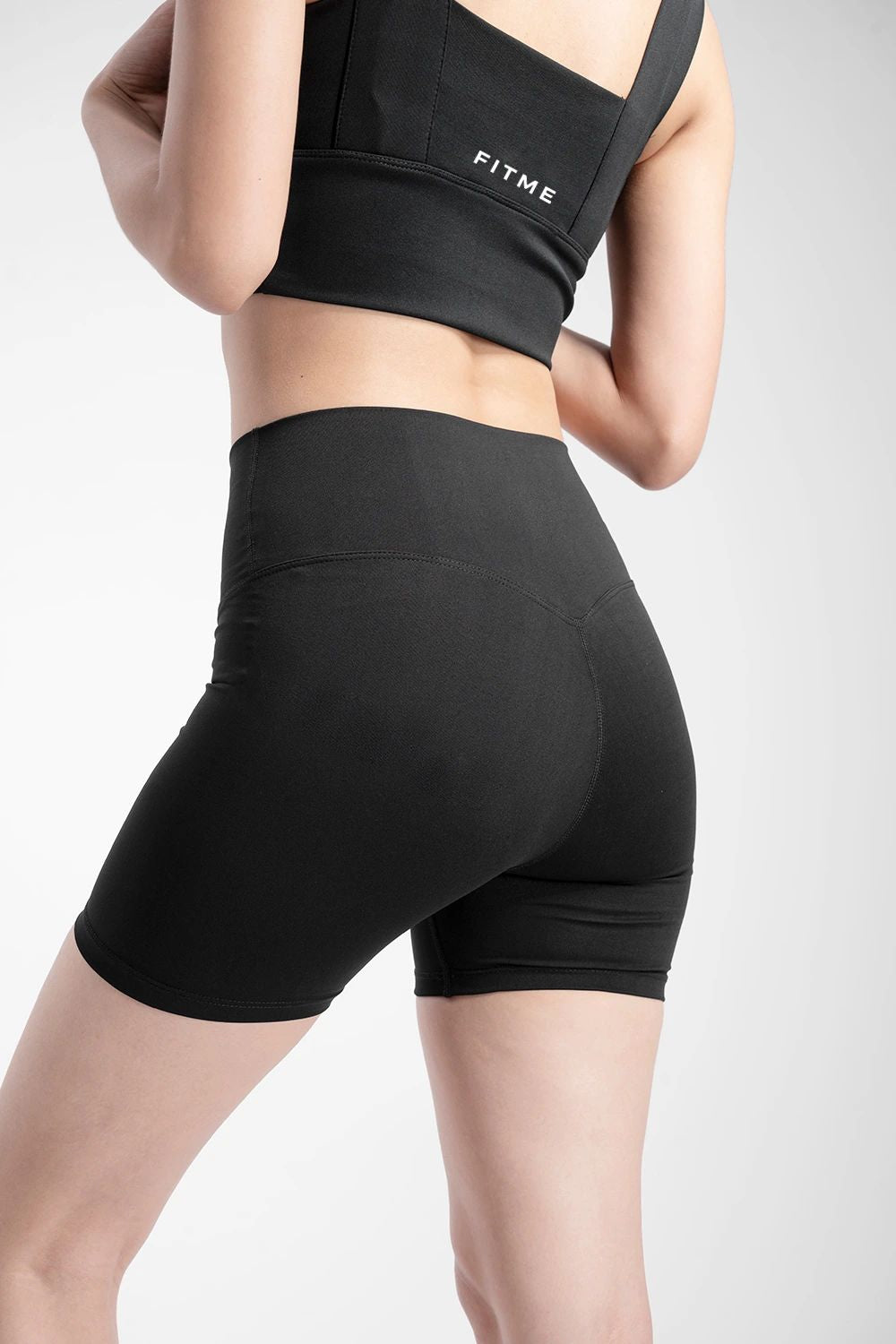 Quần legging đùi gym yoga nữ - Đen - Fitme Sportswear