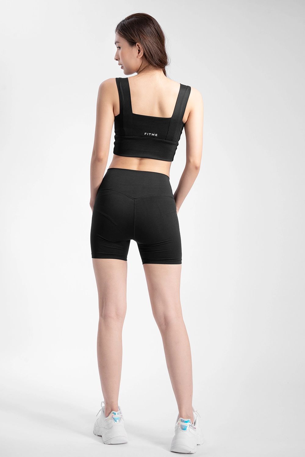 Quần legging đùi gym yoga nữ - Đen - Fitme Sportswear