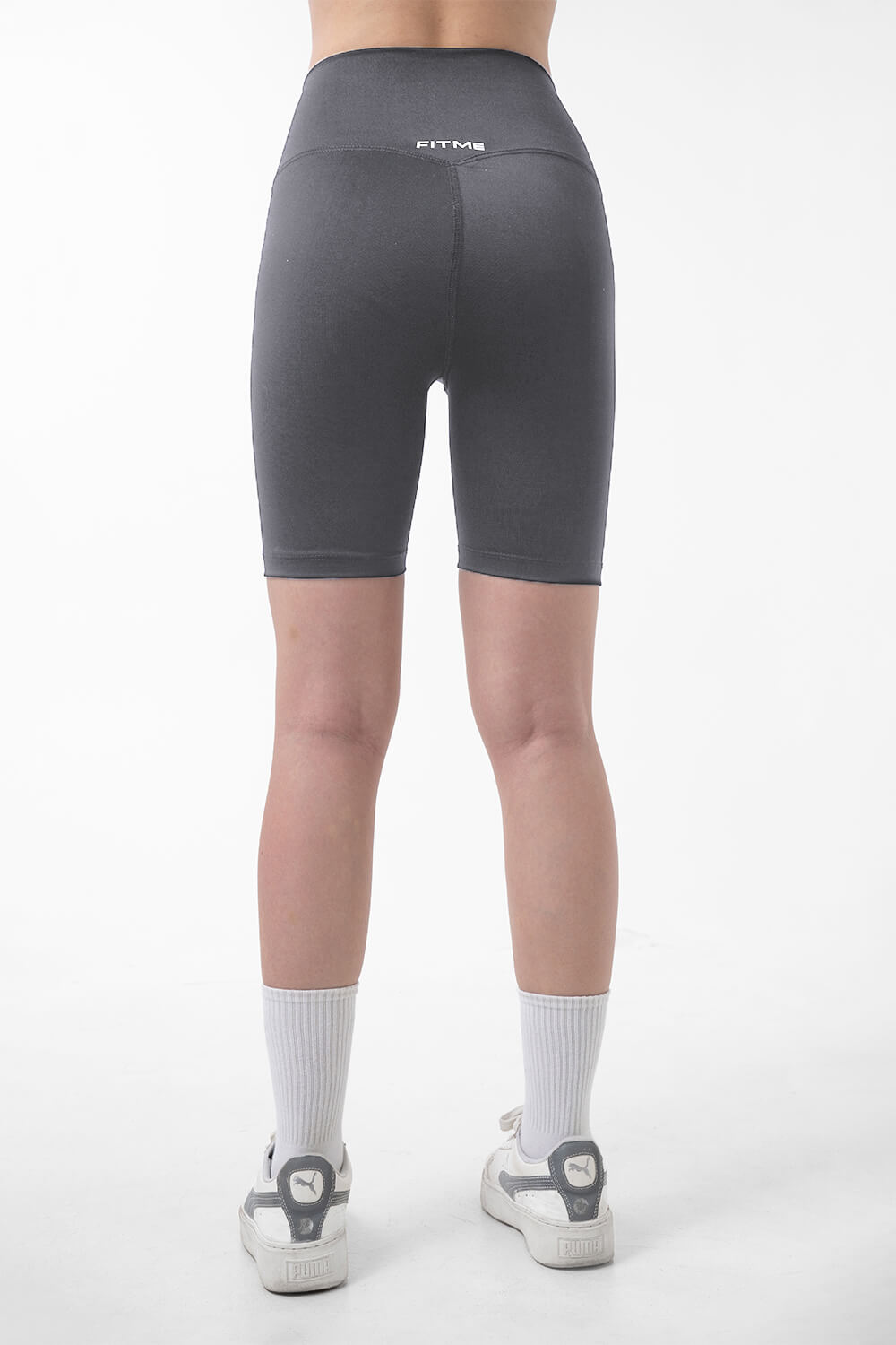 Quần legging lửng tập yoga cạp ngang - Dark Grey - Fitme Sportswear