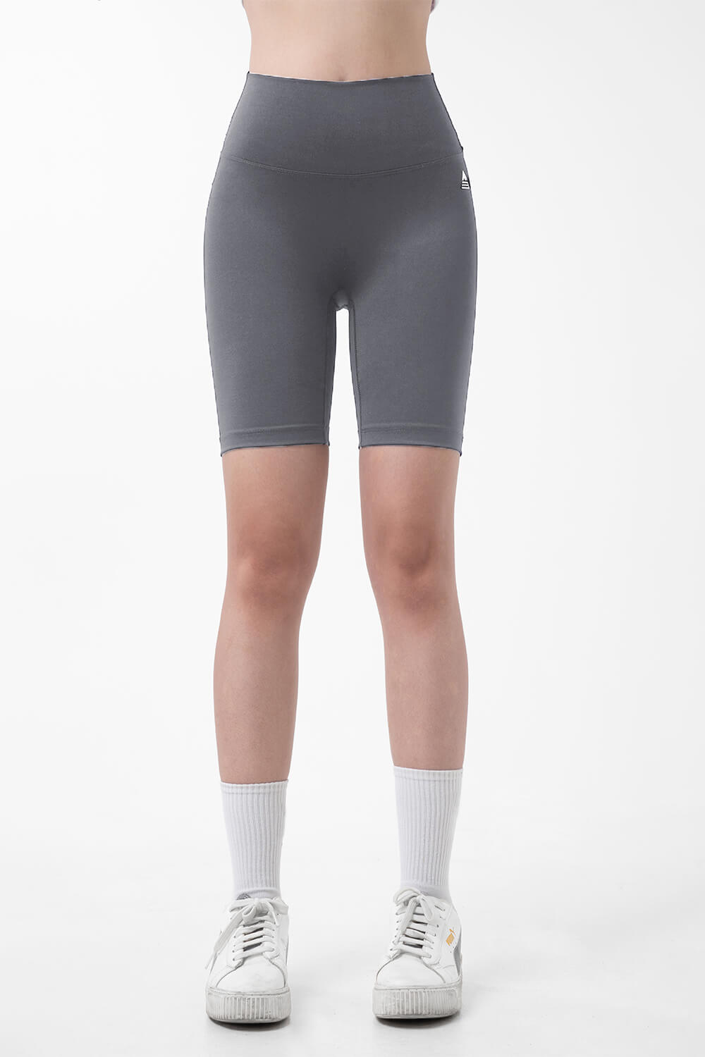 Quần legging lửng tập yoga cạp ngang - Dark Grey - Fitme Sportswear