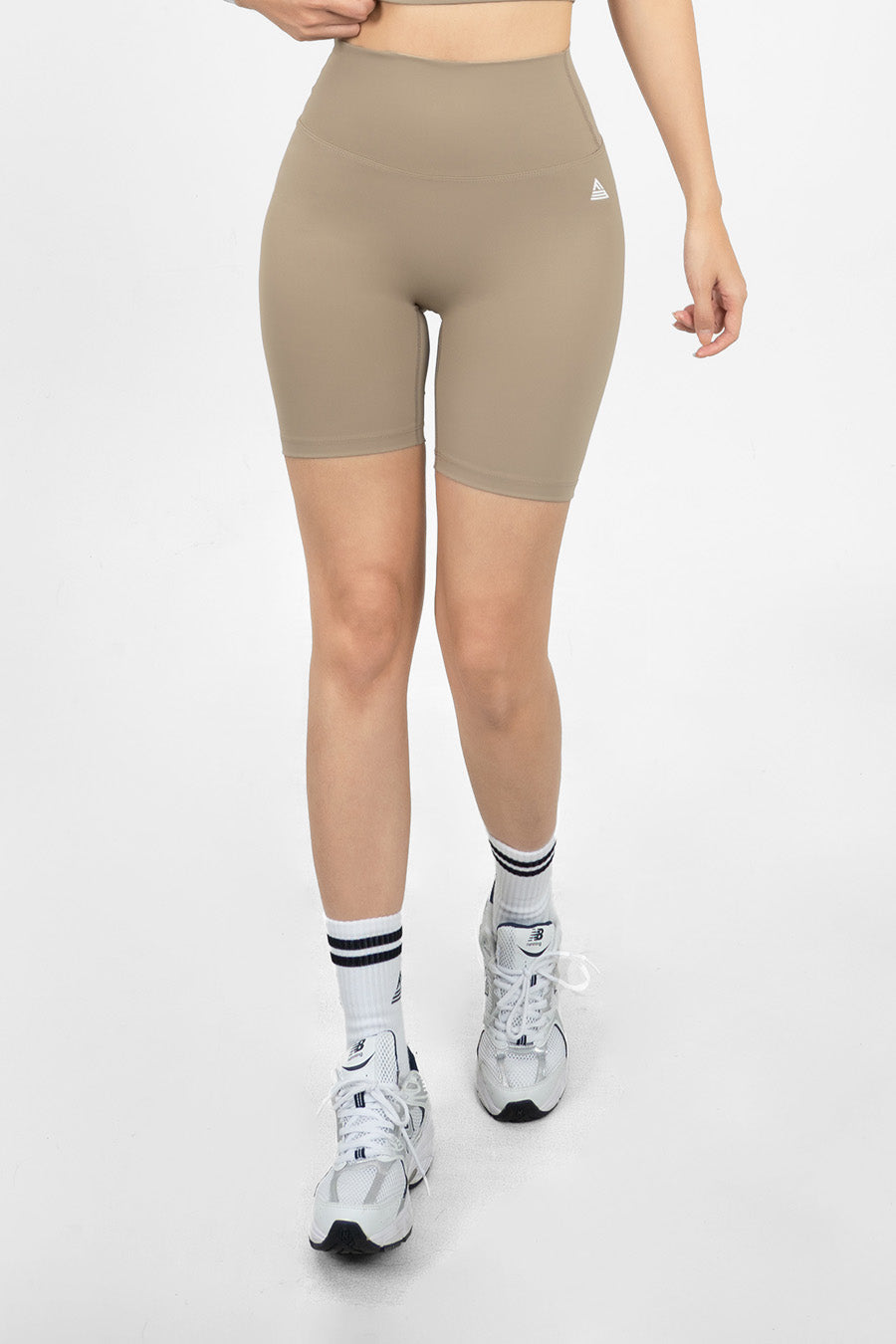 Quần legging lửng tập yoga cạp ngang - Sand - Fitme Sportswear