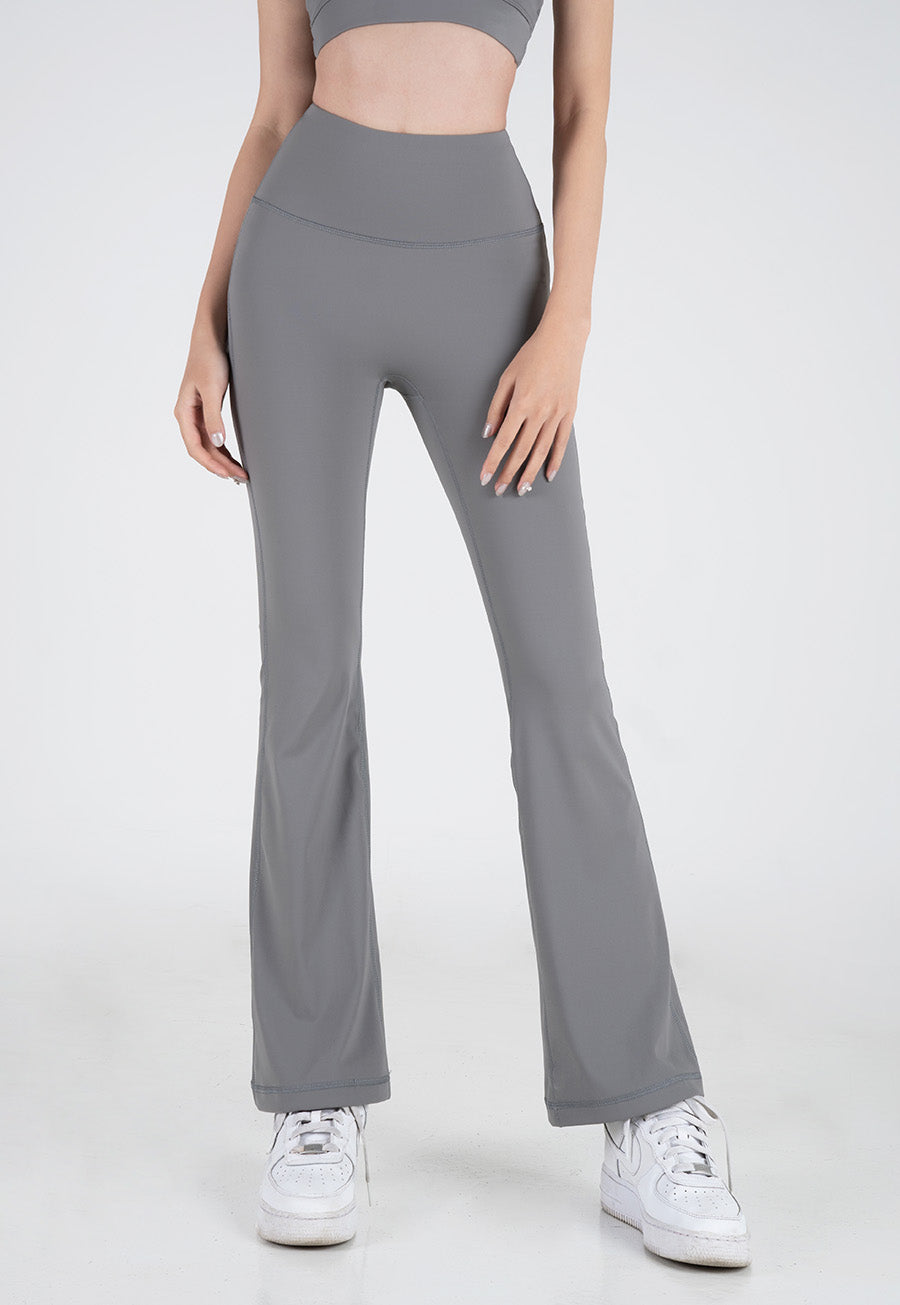 Quần legging nữ ống loe Fitme Flow nâng mông QDOL - Dark Grey - Fitme Sportswear