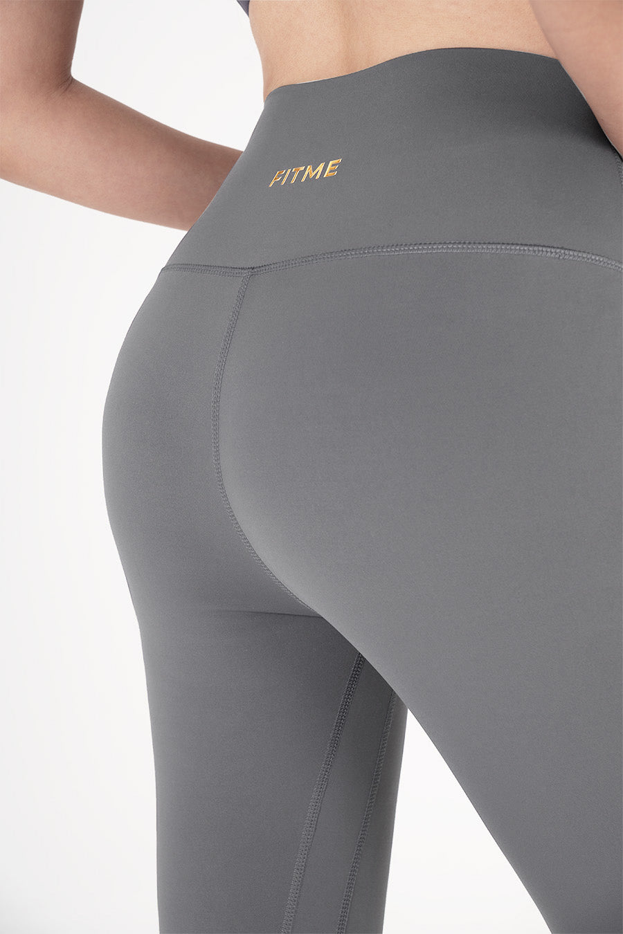 Quần legging nữ tập gym có túi ẩn Theta QDTT- Dark Grey - Fitme Sportswear