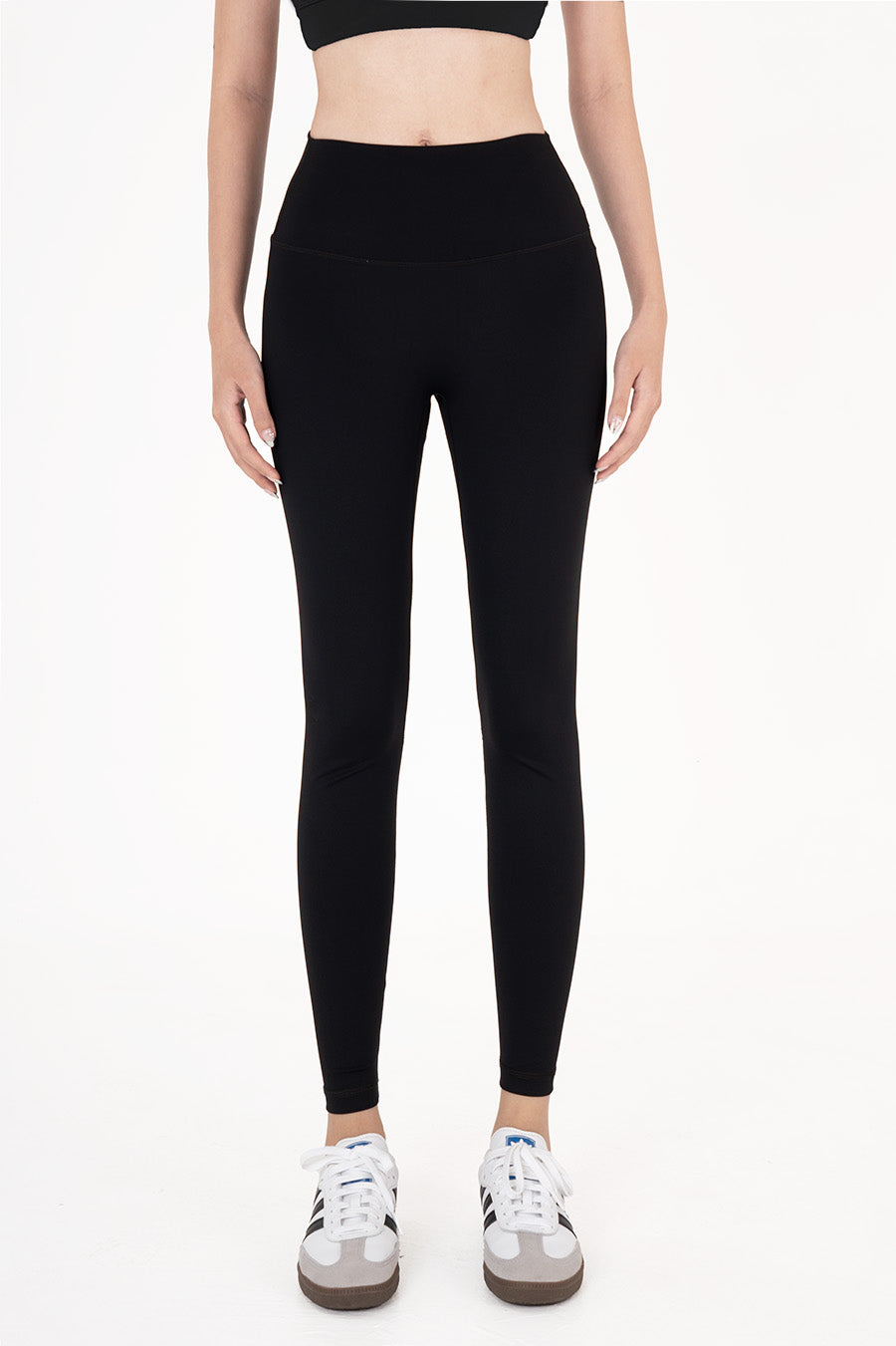 Quần legging nữ tập gym có túi ẩn Theta QDTT-Đen - Fitme Sportswear