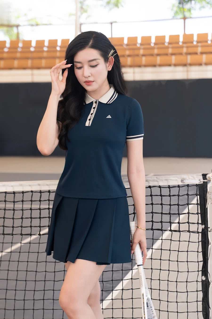 Váy Fitme ROGUE CE VTNN01 Navy sọc be