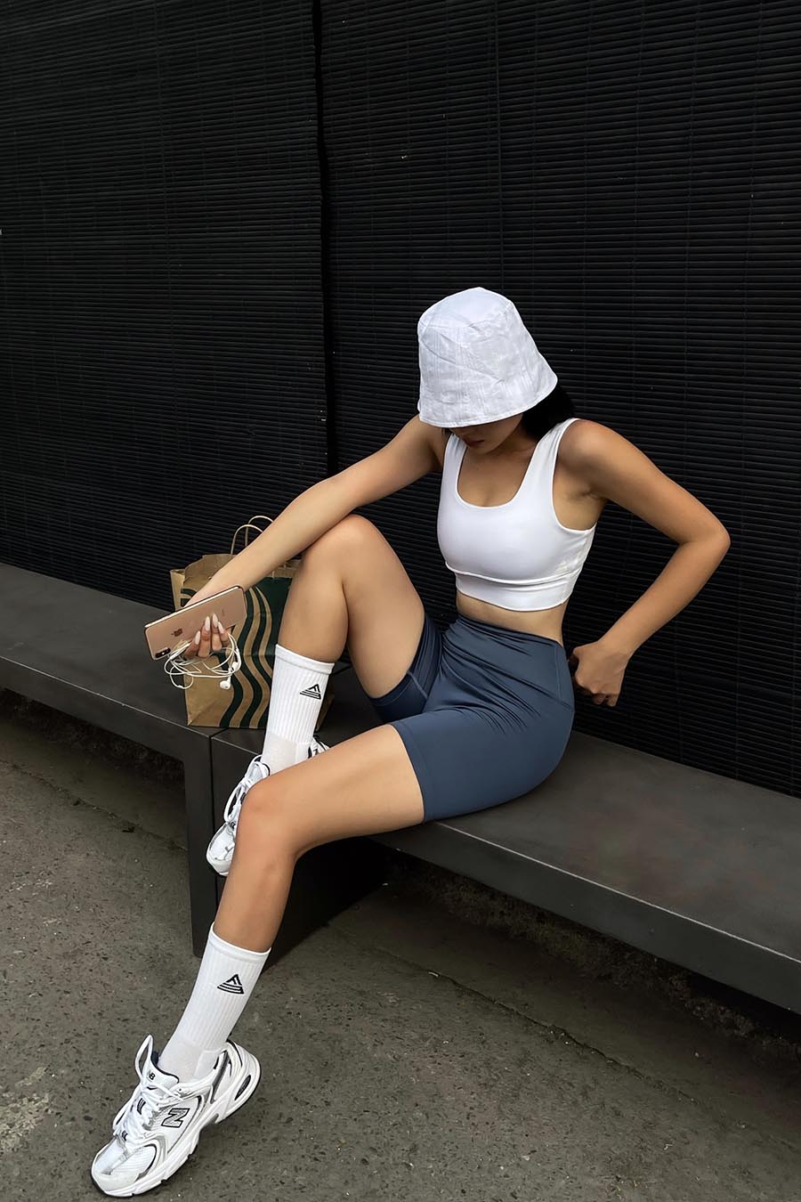 Áo bra tập gym yoga Zeta - Trắng - Fitme Sportswear