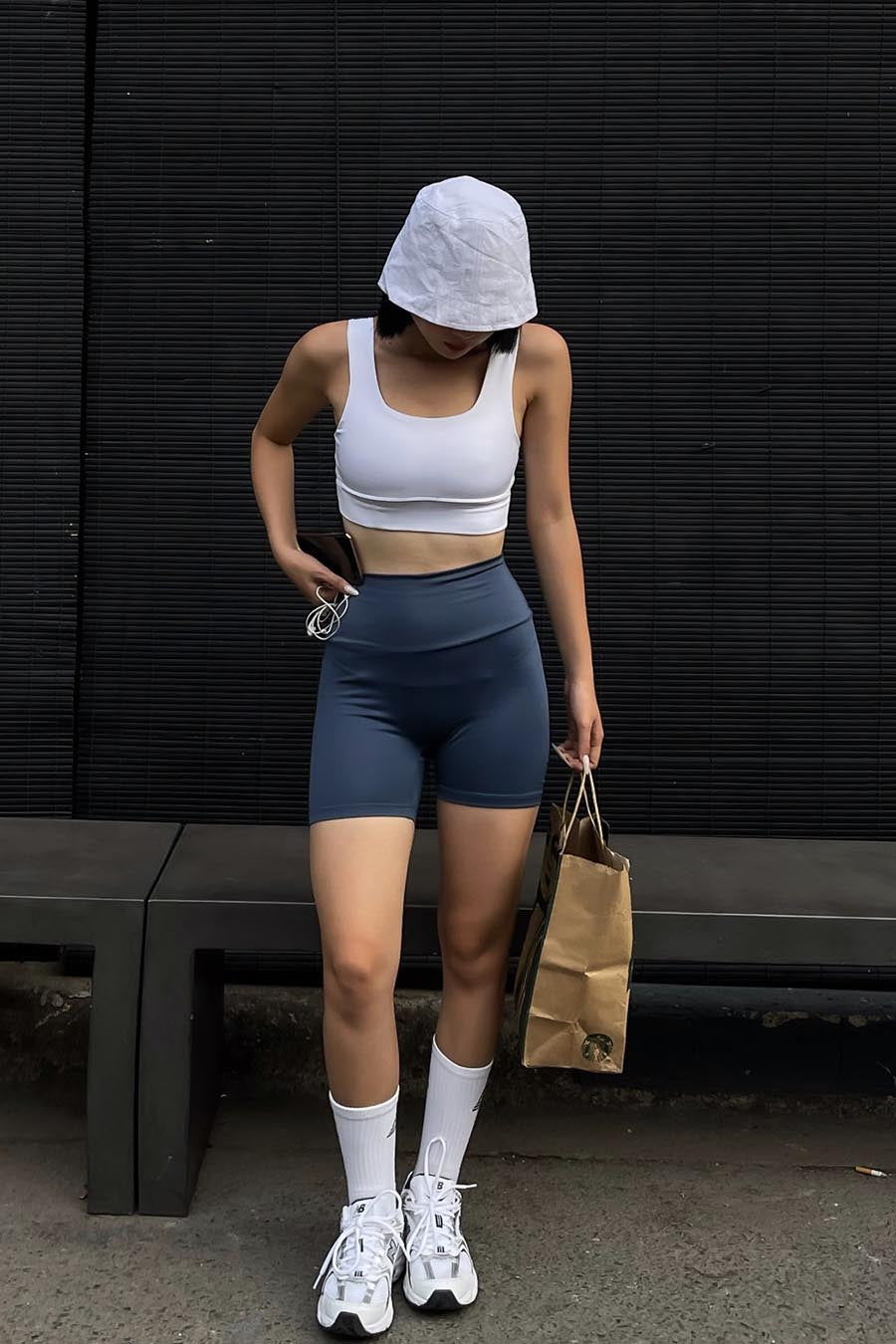 Áo bra tập gym yoga Zeta - Trắng - Fitme Sportswear