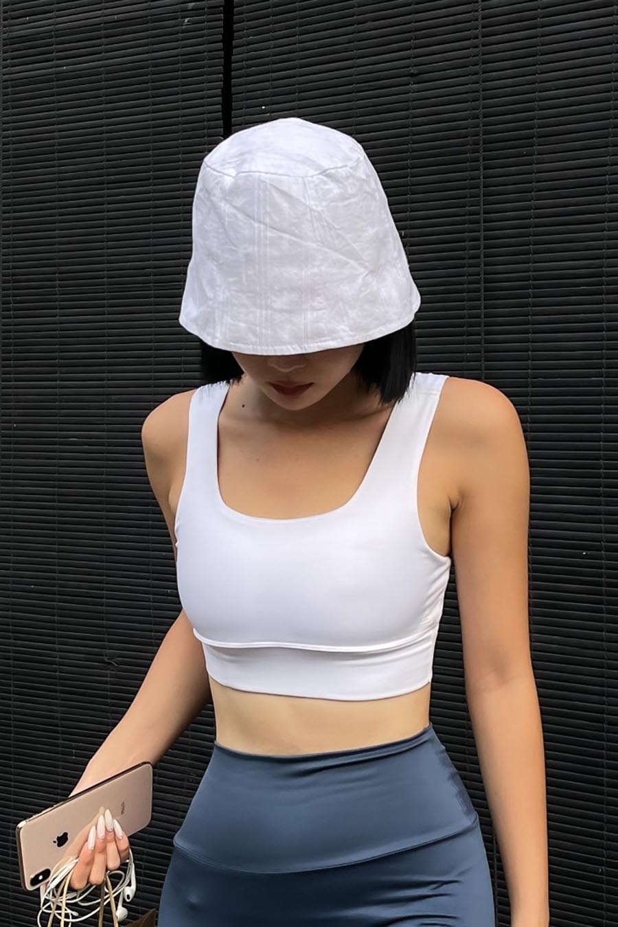 Áo bra tập gym yoga Zeta - Trắng - Fitme Sportswear