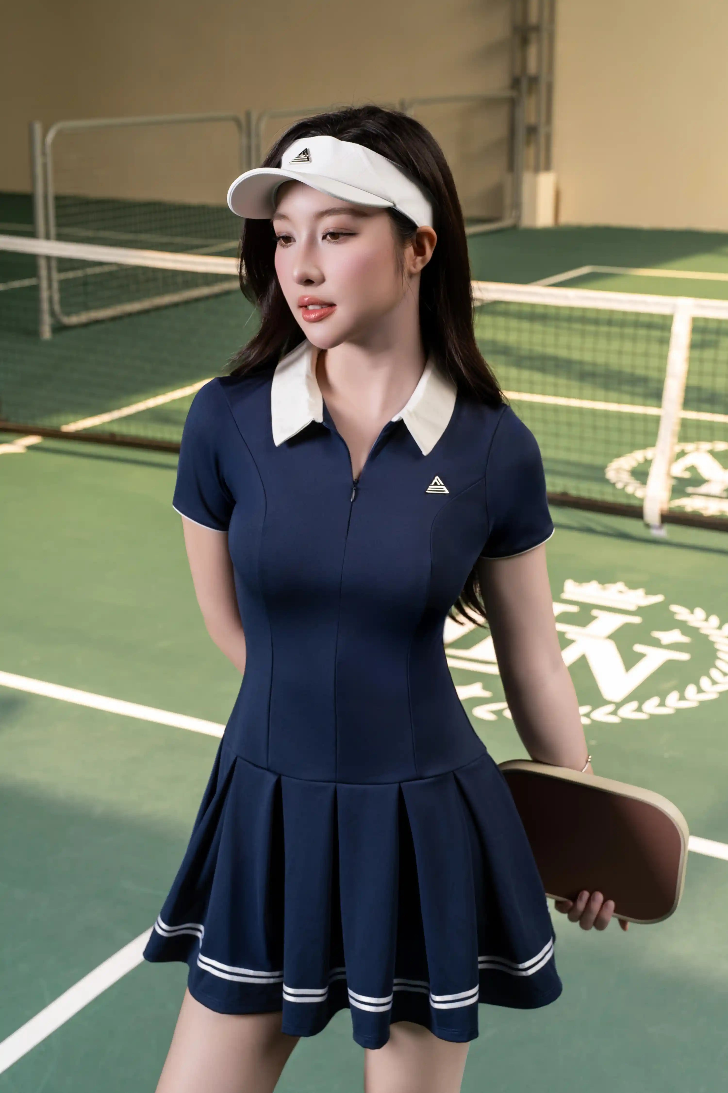 Váy tennis tập pickleball tennis nữ DTGR02 Xanh