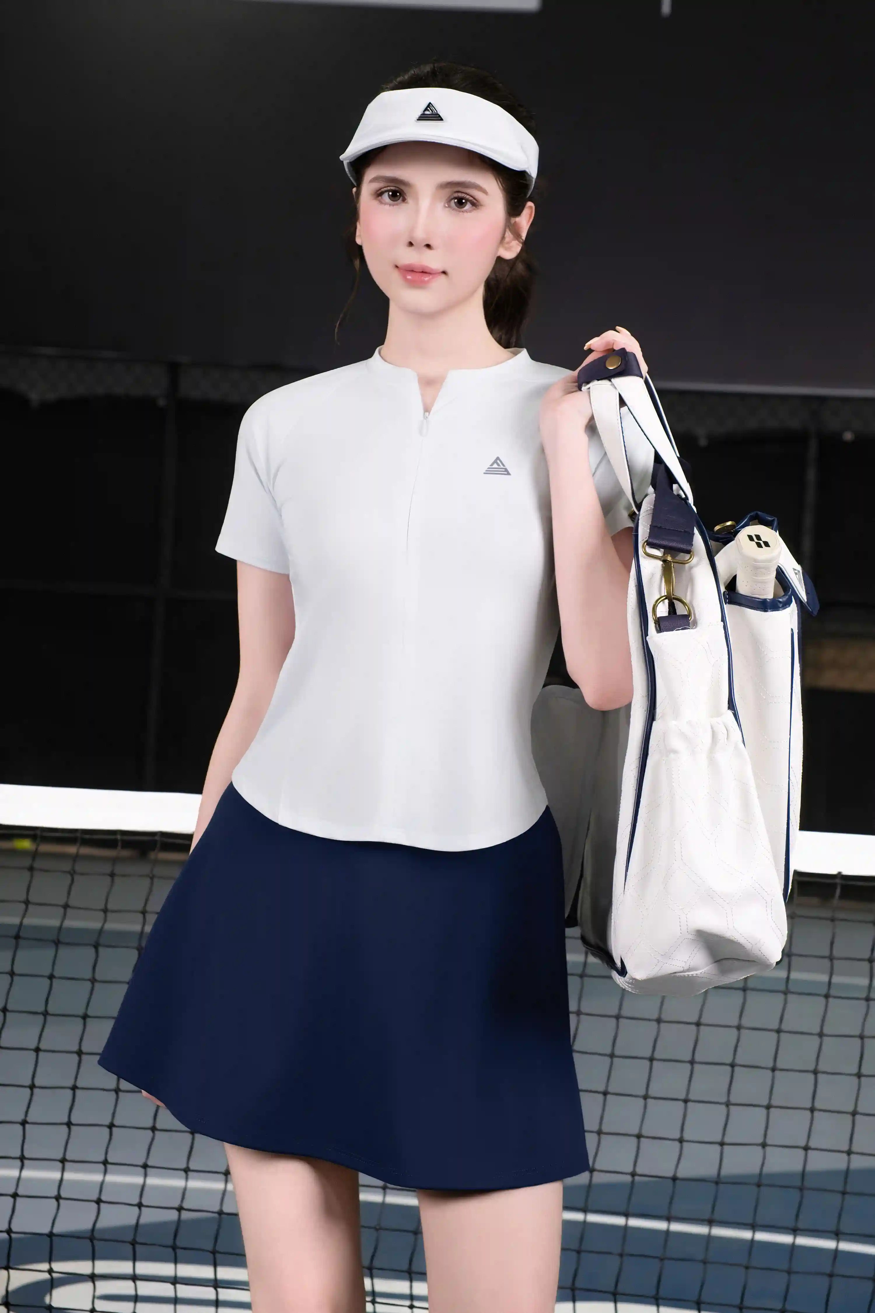 Áo thun tập gym yoga nữ Fitme SOFT ATSO01 Trắng