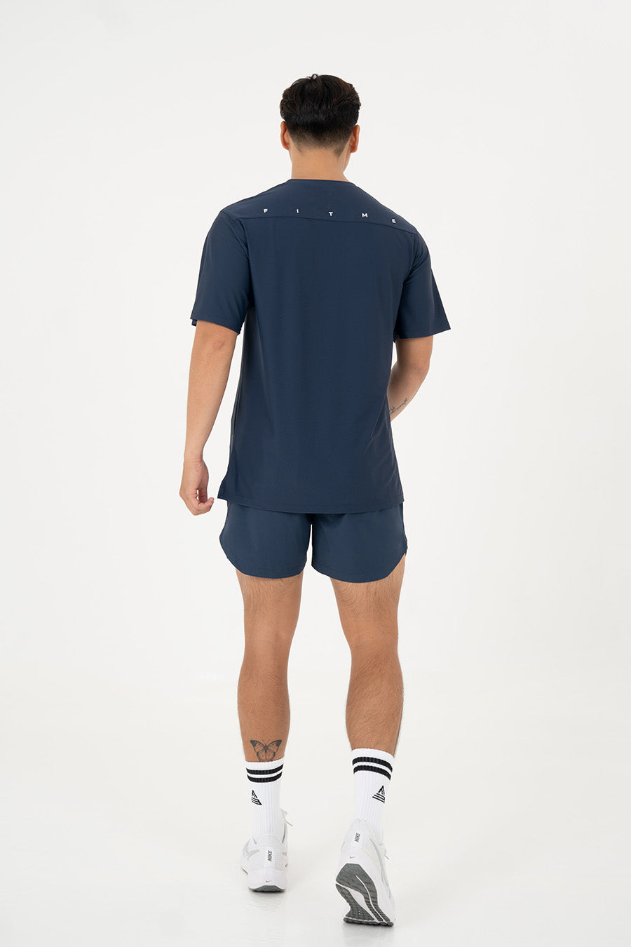 Áo tập gym nam tay ngắn Fitme Performance 2.0 form oversize - Khaki Fitme Performance 2.0 form oversize - Navy