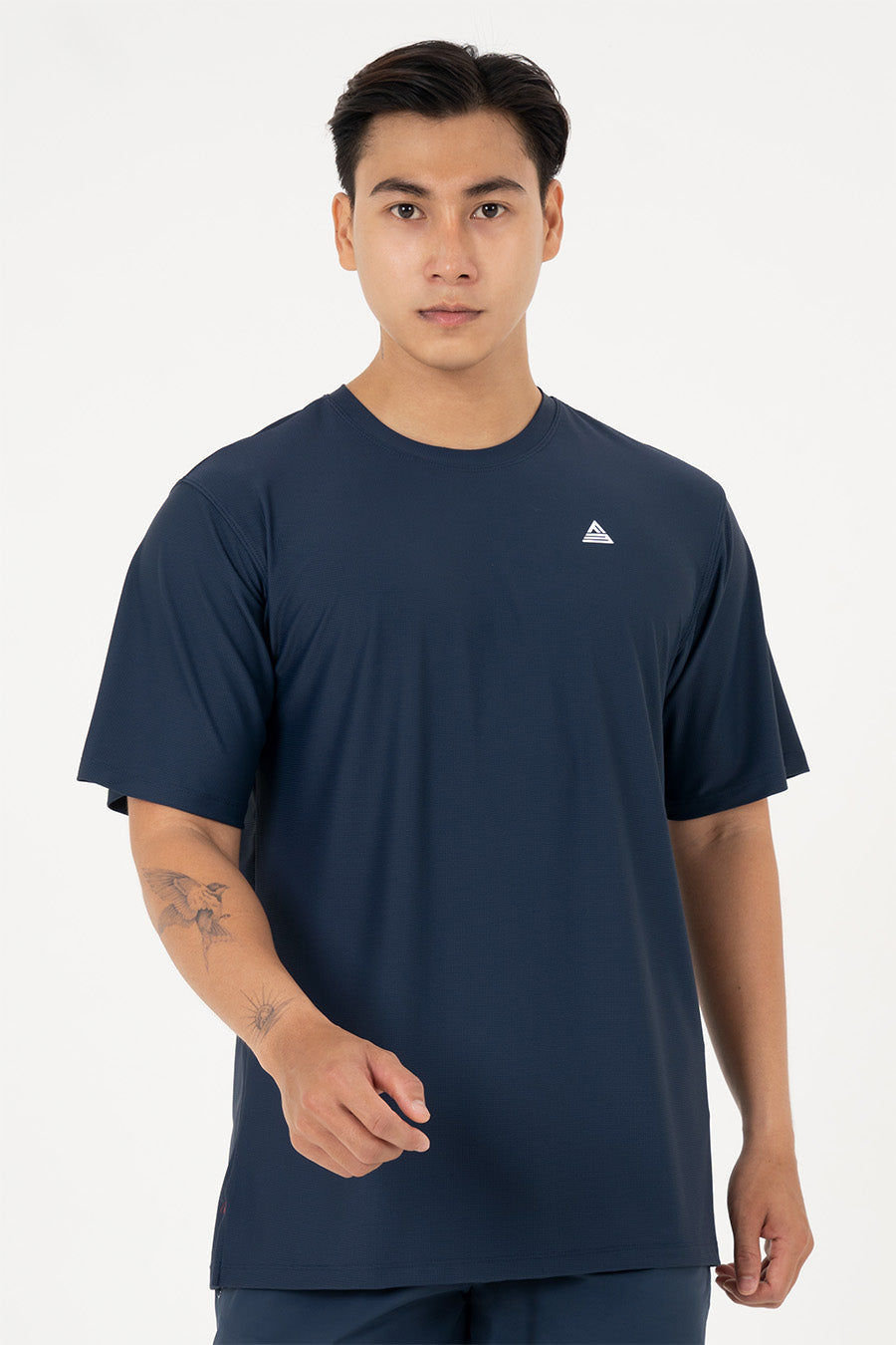 Áo tập gym nam tay ngắn Fitme Performance 2.0 form oversize - Khaki Fitme Performance 2.0 form oversize - Navy