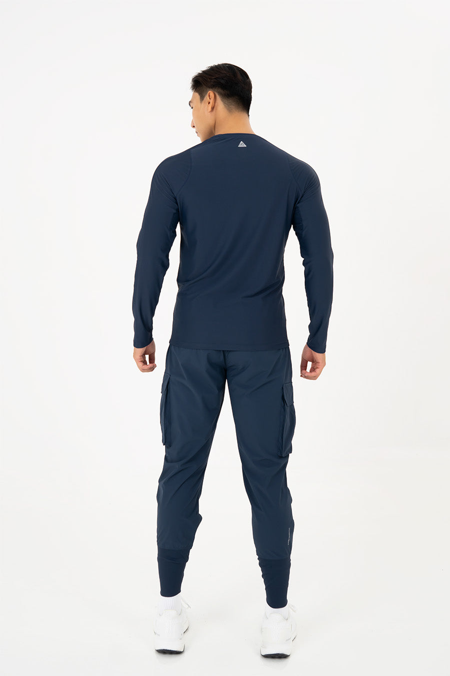 Áo tập gym nam tay dài Fitme Performance 2.0 form slim body - Navy