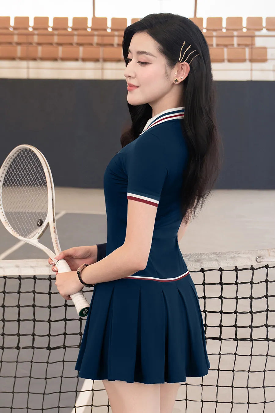 Váy  Fitme ZEN CE DNTN01 Navy sọc đỏ