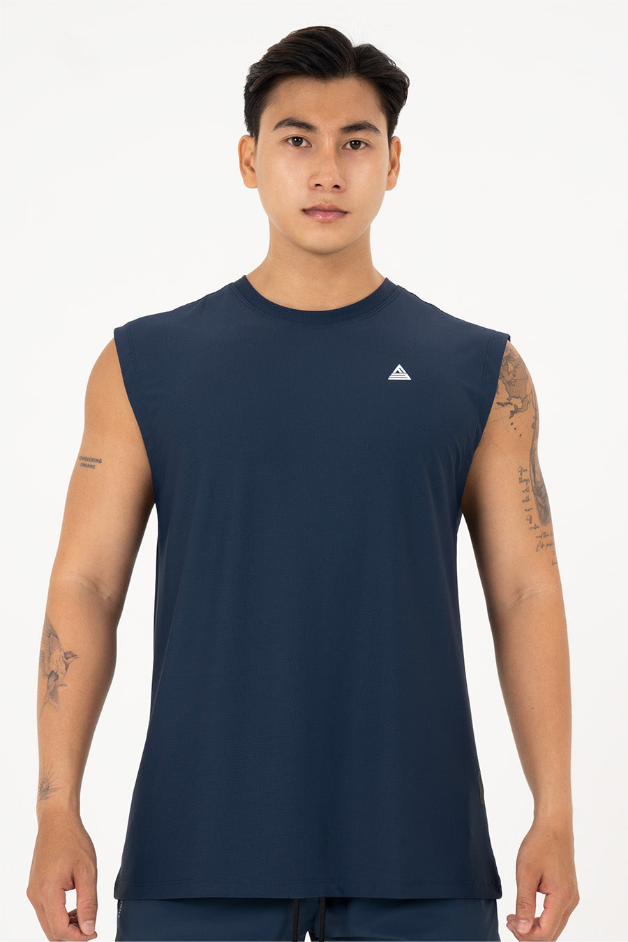 Áo ba lỗ tập gym nam Fitme Perfomance 2.0 ATSN01 - Navy