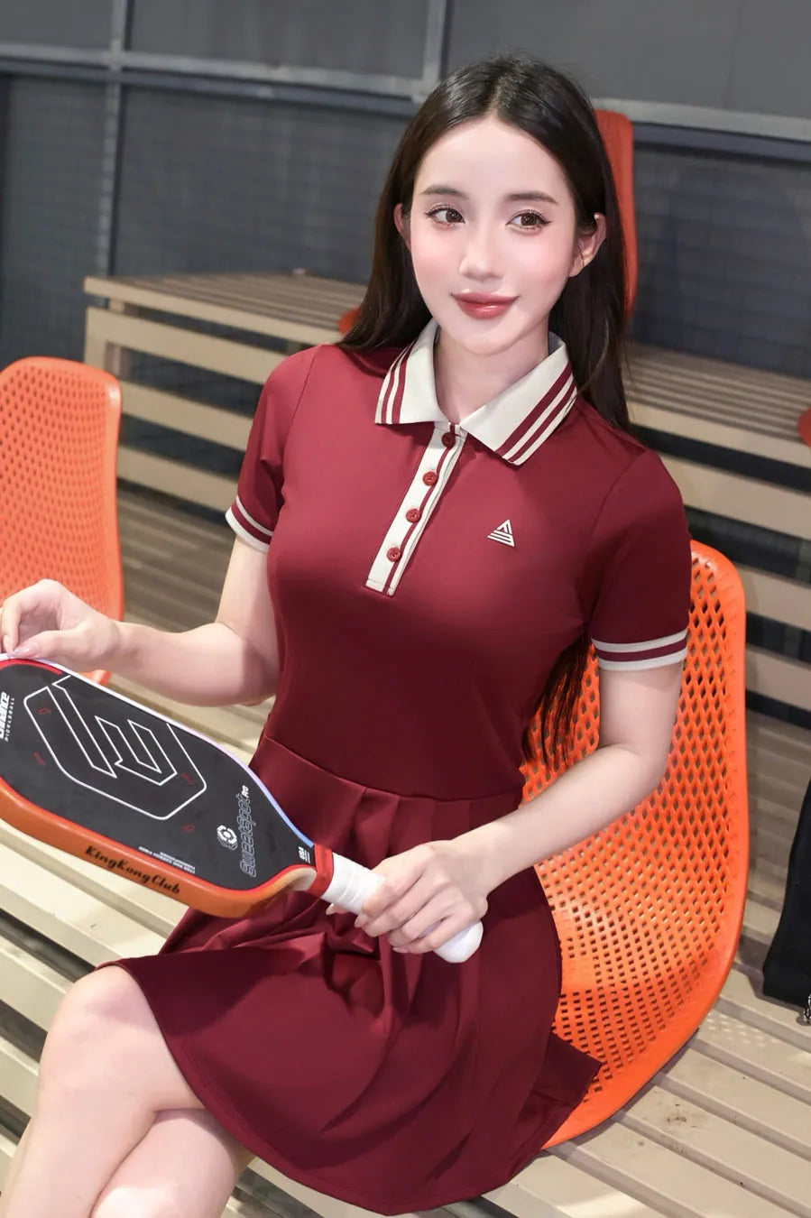 Váy Fitme ECHO CE DXTN01 Red cổ be