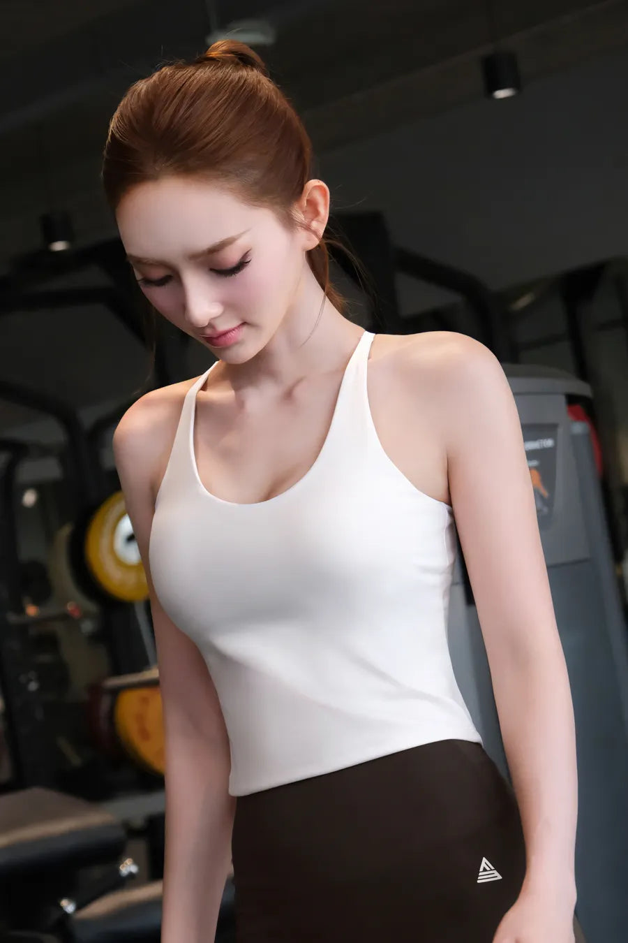 Áo bra tập gym yoga nữ Fitme SOFT  BRSO02 Trắng
