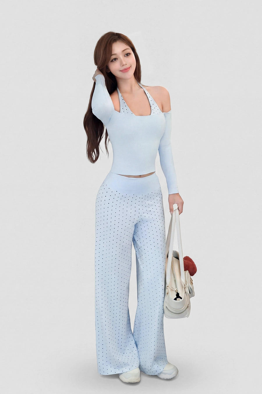 Quần dài ống suông Caramel Candy Pop QDCP01 - Xanh pastel — Fitme Sportswear