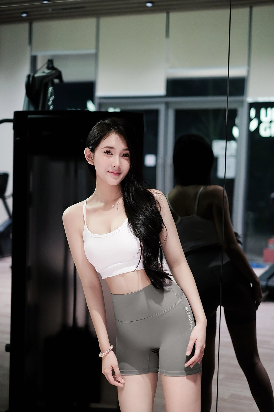 Quần legging đùi QNTG Dark Grey
