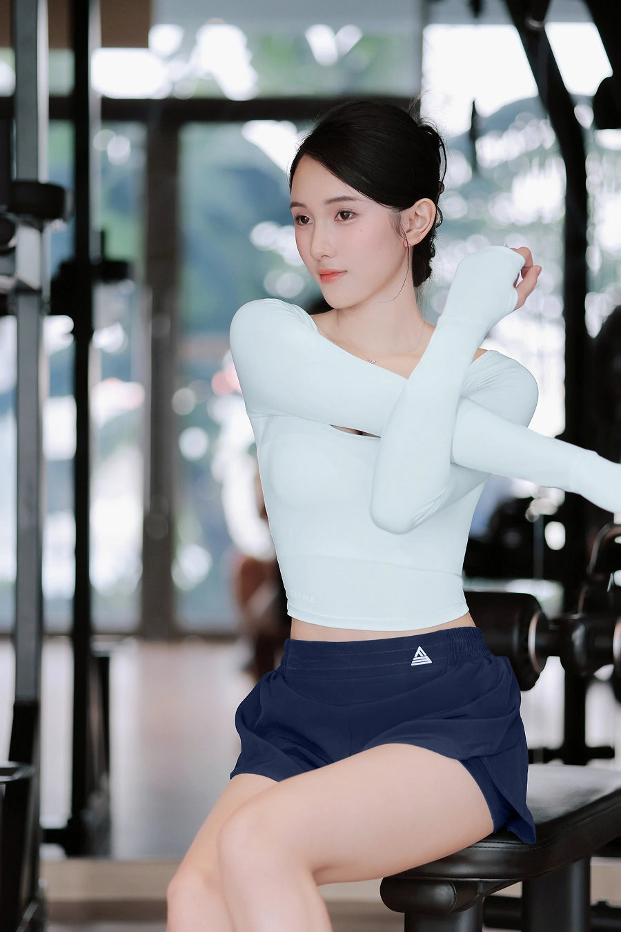 Quần short thể thao nữ Bloom QSBL01 - Navy