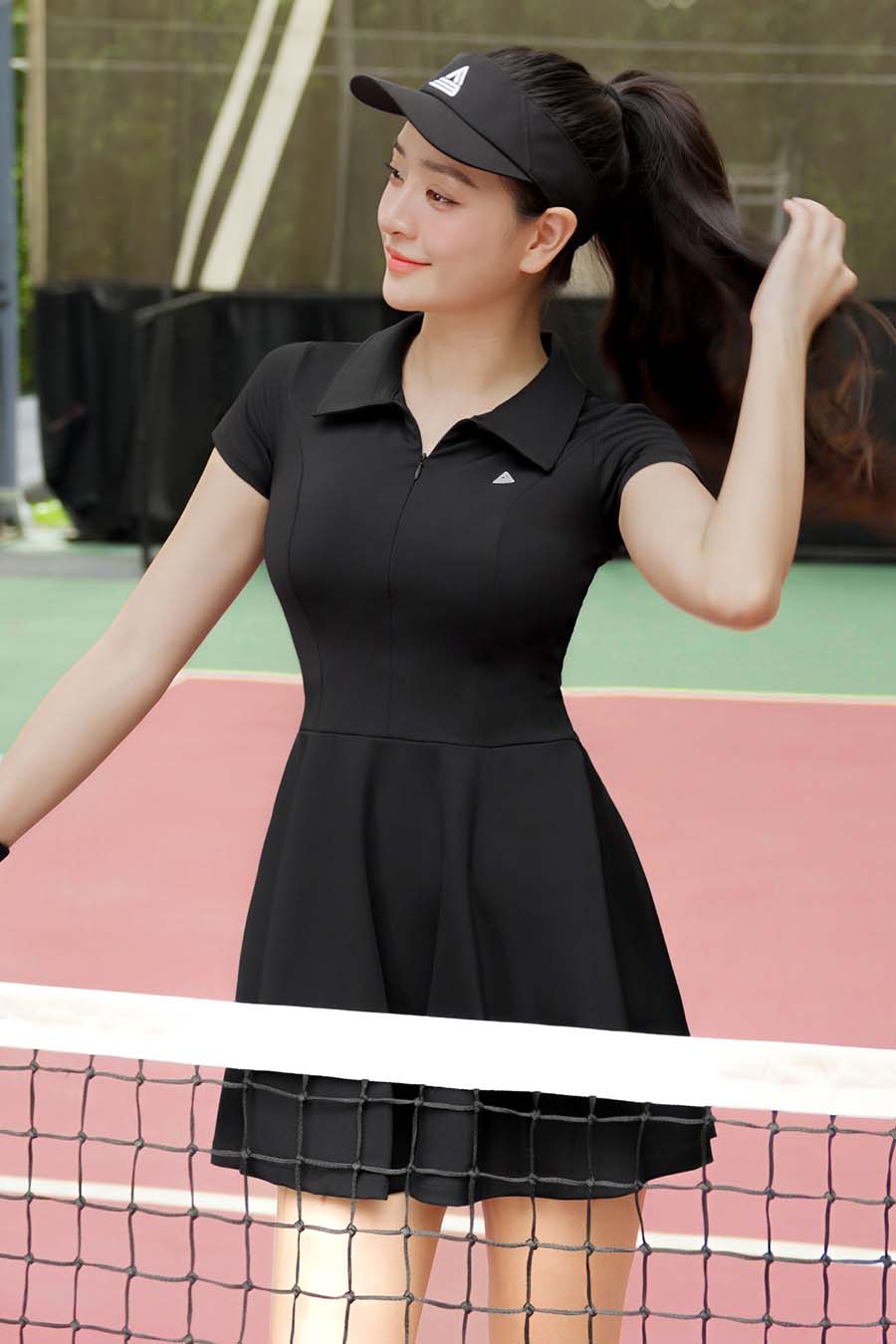 Váy tennis thể thao nữ Fitme GOC - DTNN01 - Đen