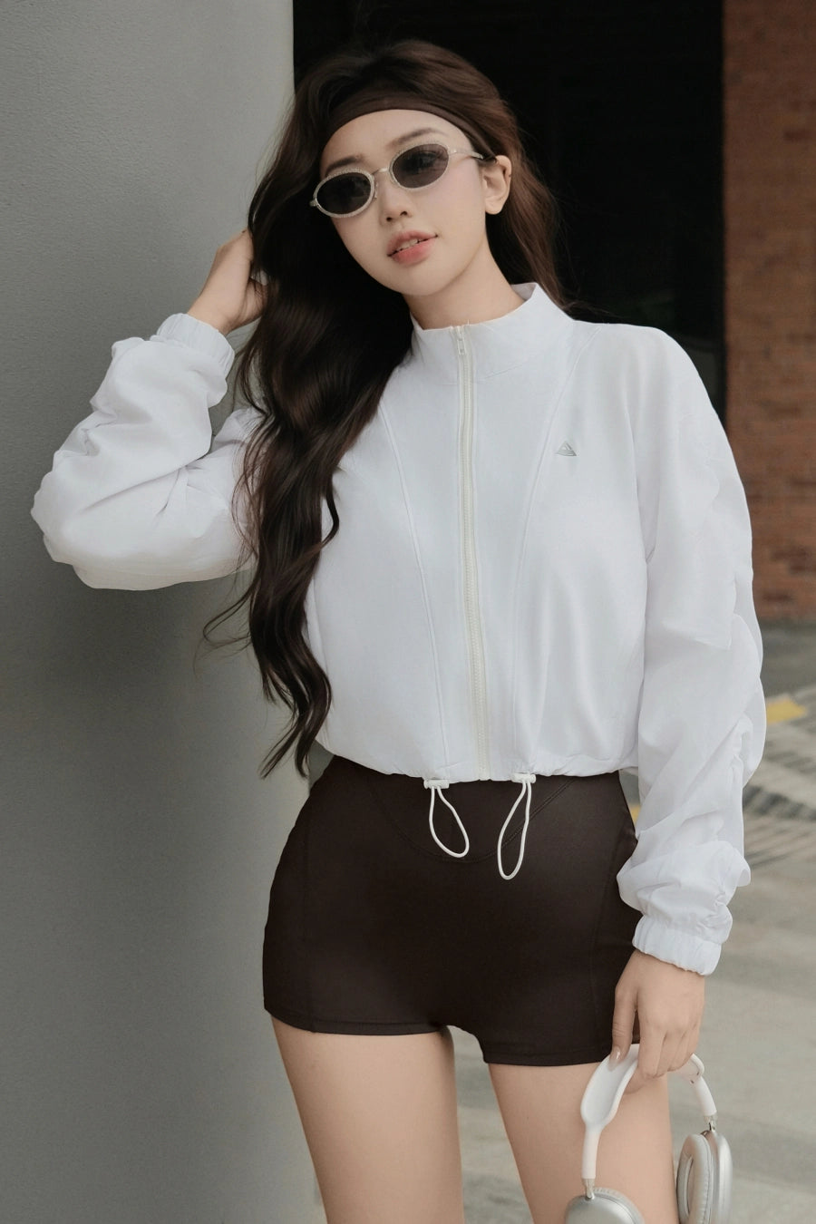 Áo khoác thể thao Fitme Bloom AKBL01 - Trắng