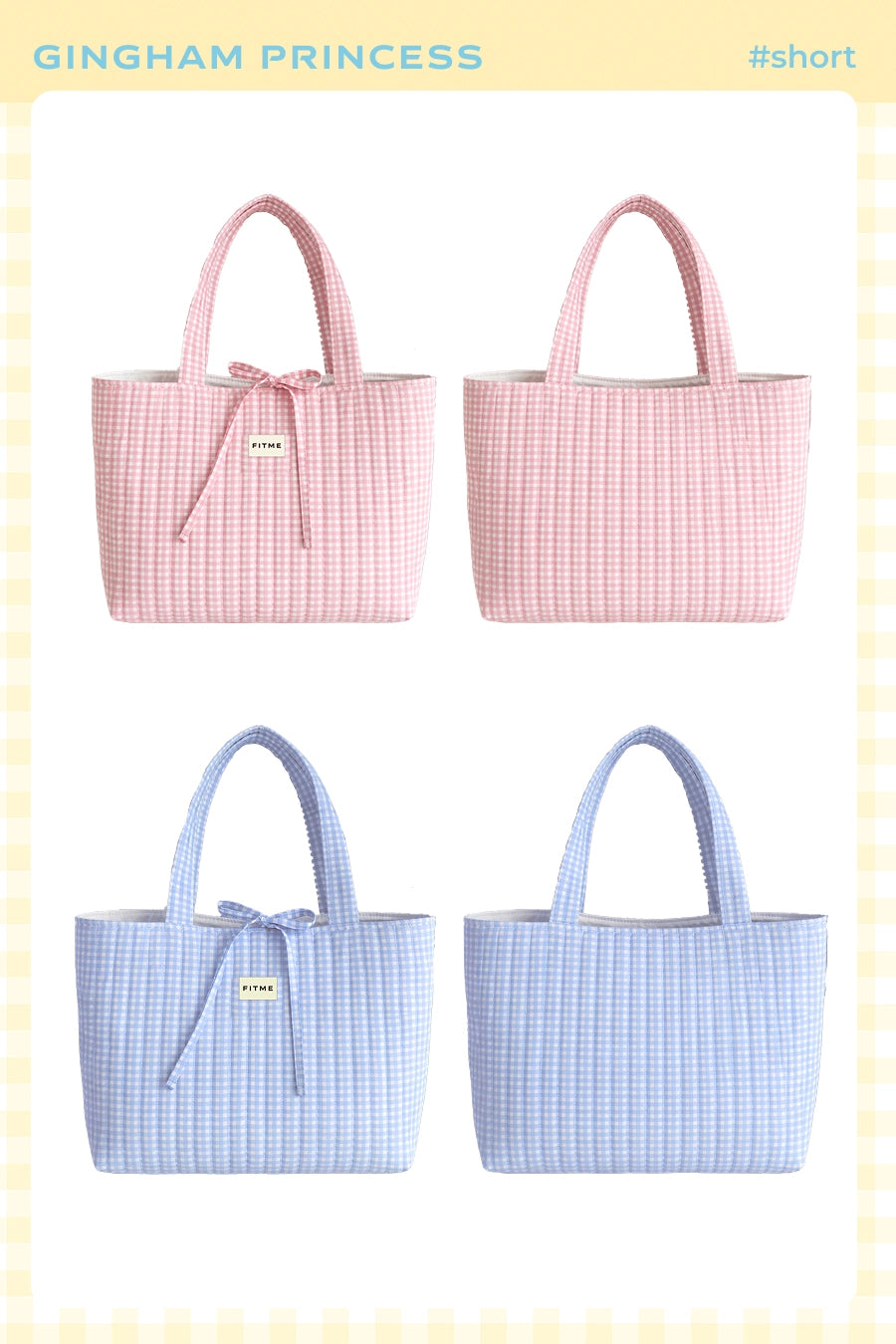Túi Tote Gingham Princess BASL01