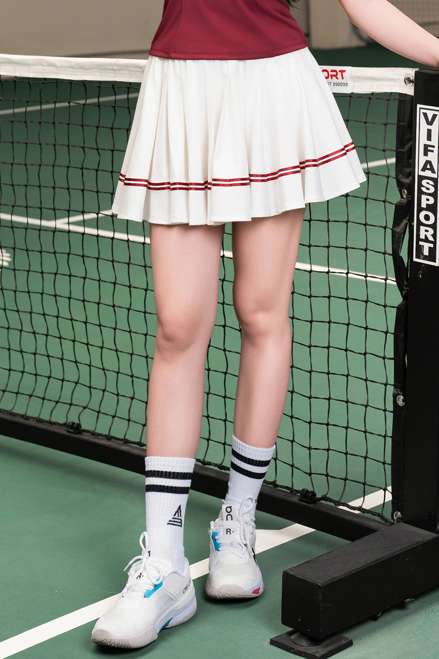 Women's Tennis Pickleball Skirt VXGR01 White