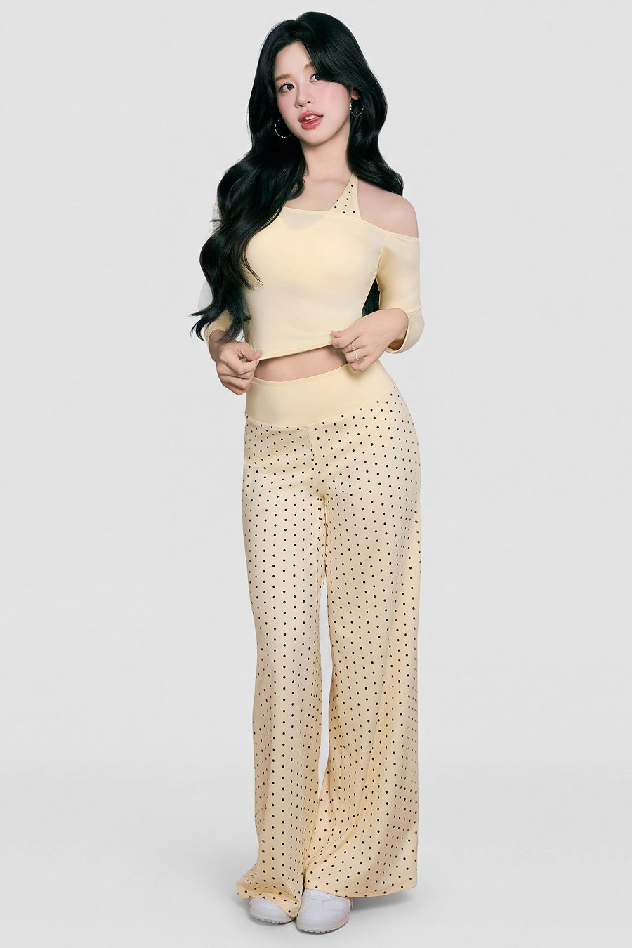 Quần dài ống suông Caramel Candy Pop QDCP01 - Vàng pastel