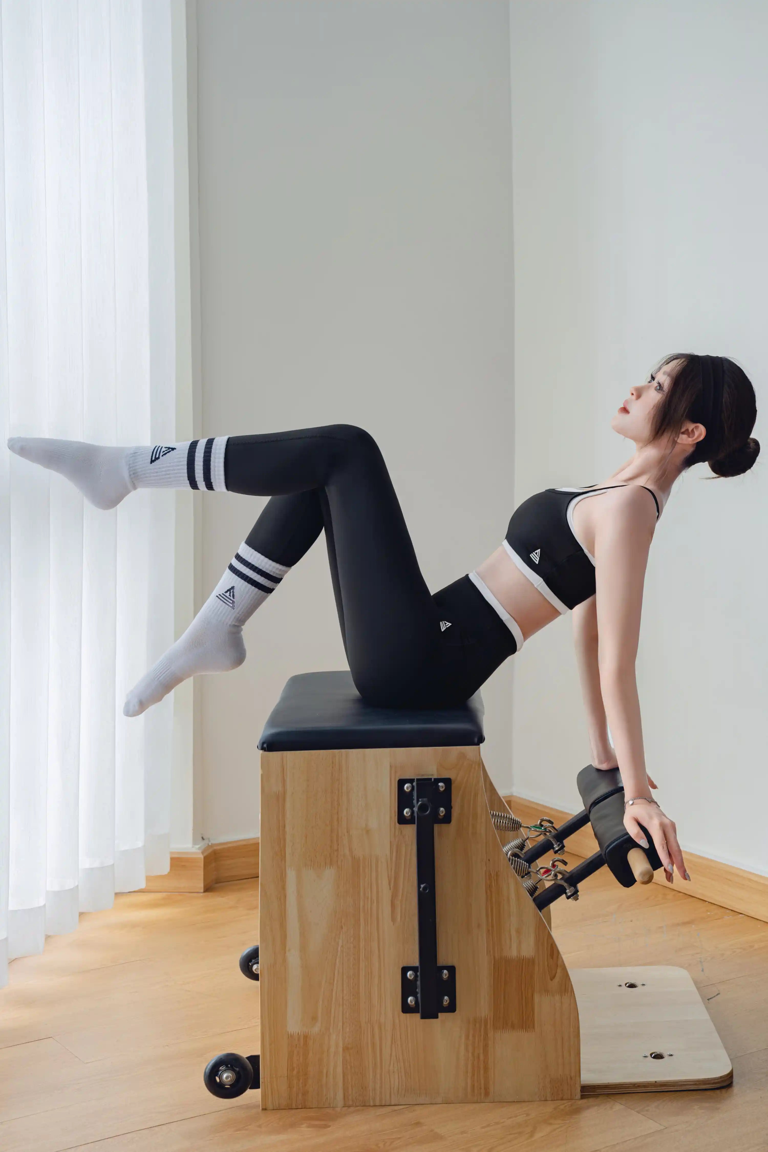 Quần tập gym yoga legging nữ cạp cao Fitme SOFT QDSO01 Đen