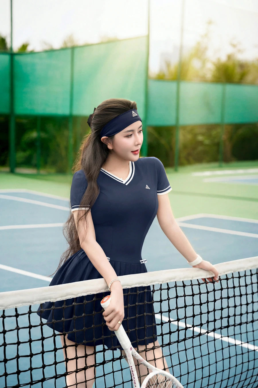 Váy tennis tập pickleball tennis nữ DTGR01 Blazer Navy