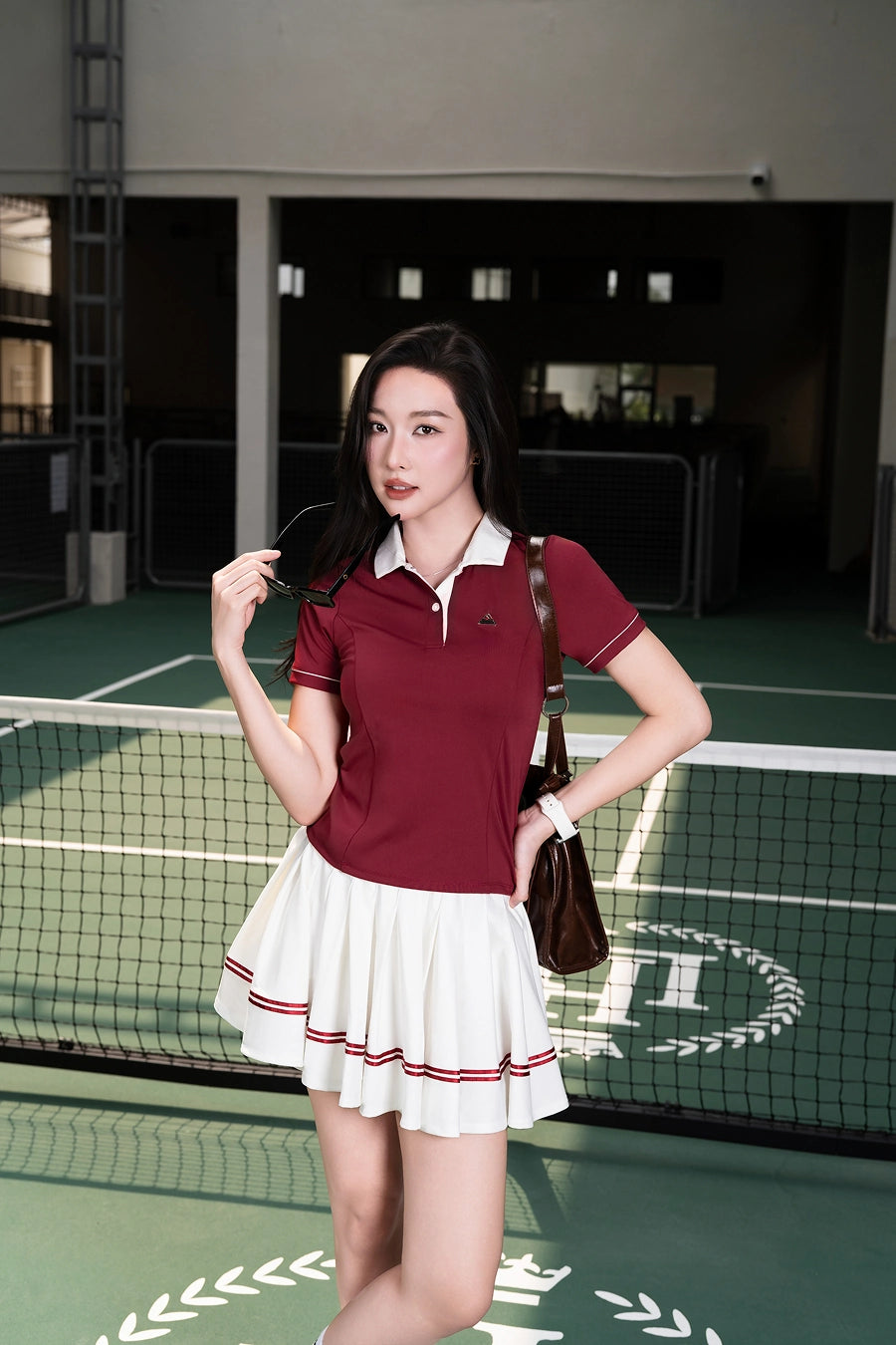 Women's Tennis Pickleball Skirt VXGR01 White