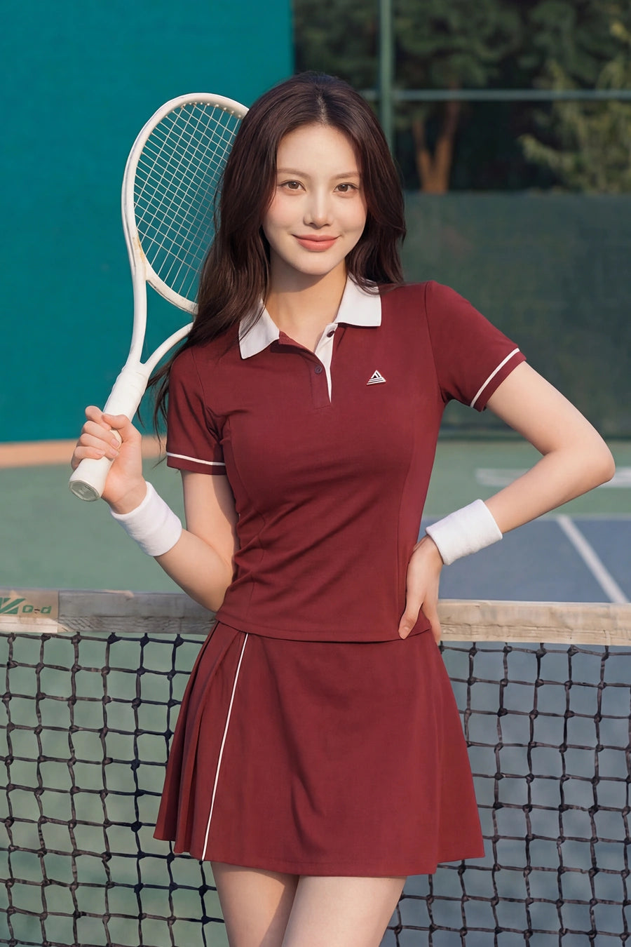Chân váy tennis tập pickleball tennis nữ VXGR02 Đỏ