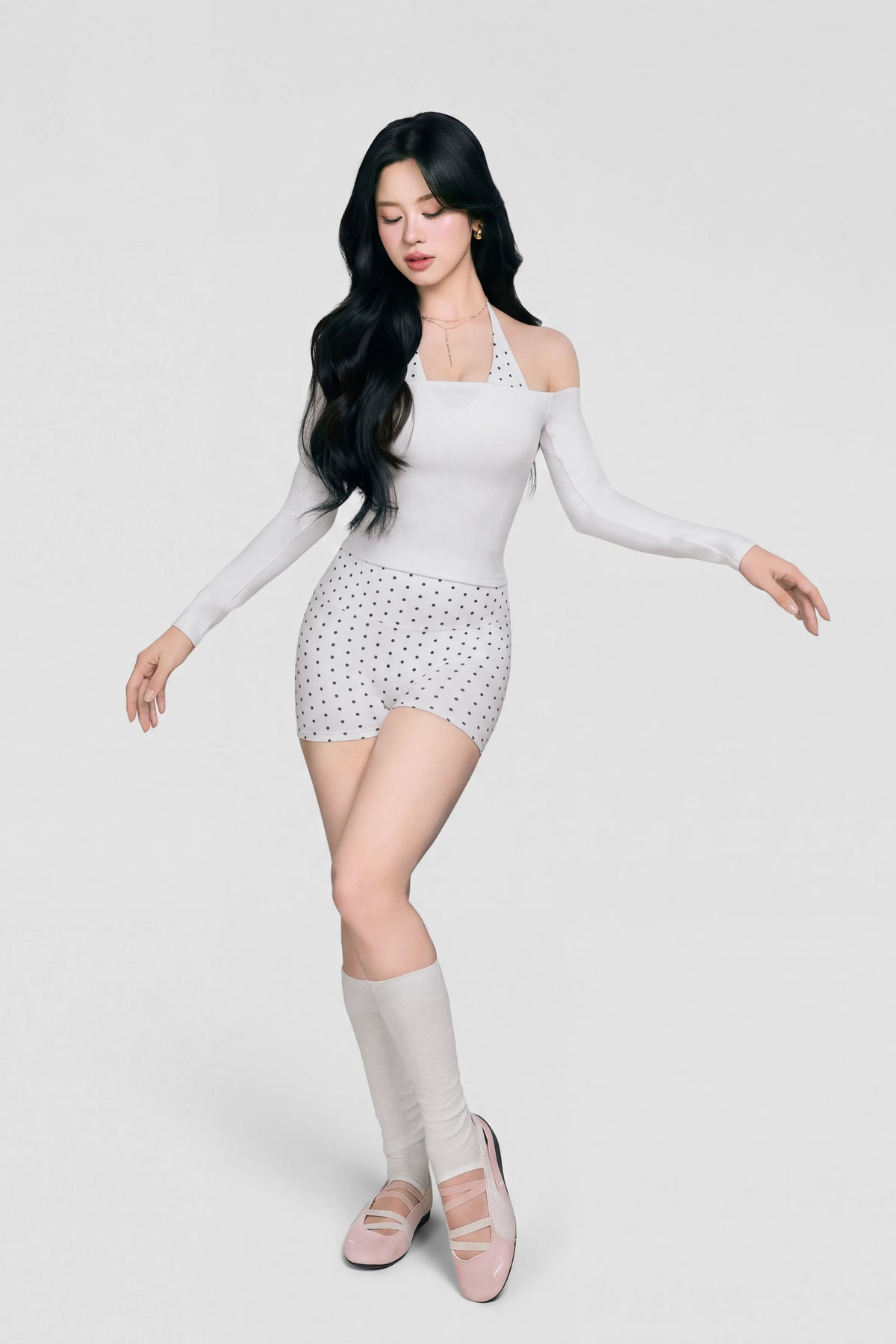 Quần legging đùi Macaron Candy Pop QNCP01 - Trắng