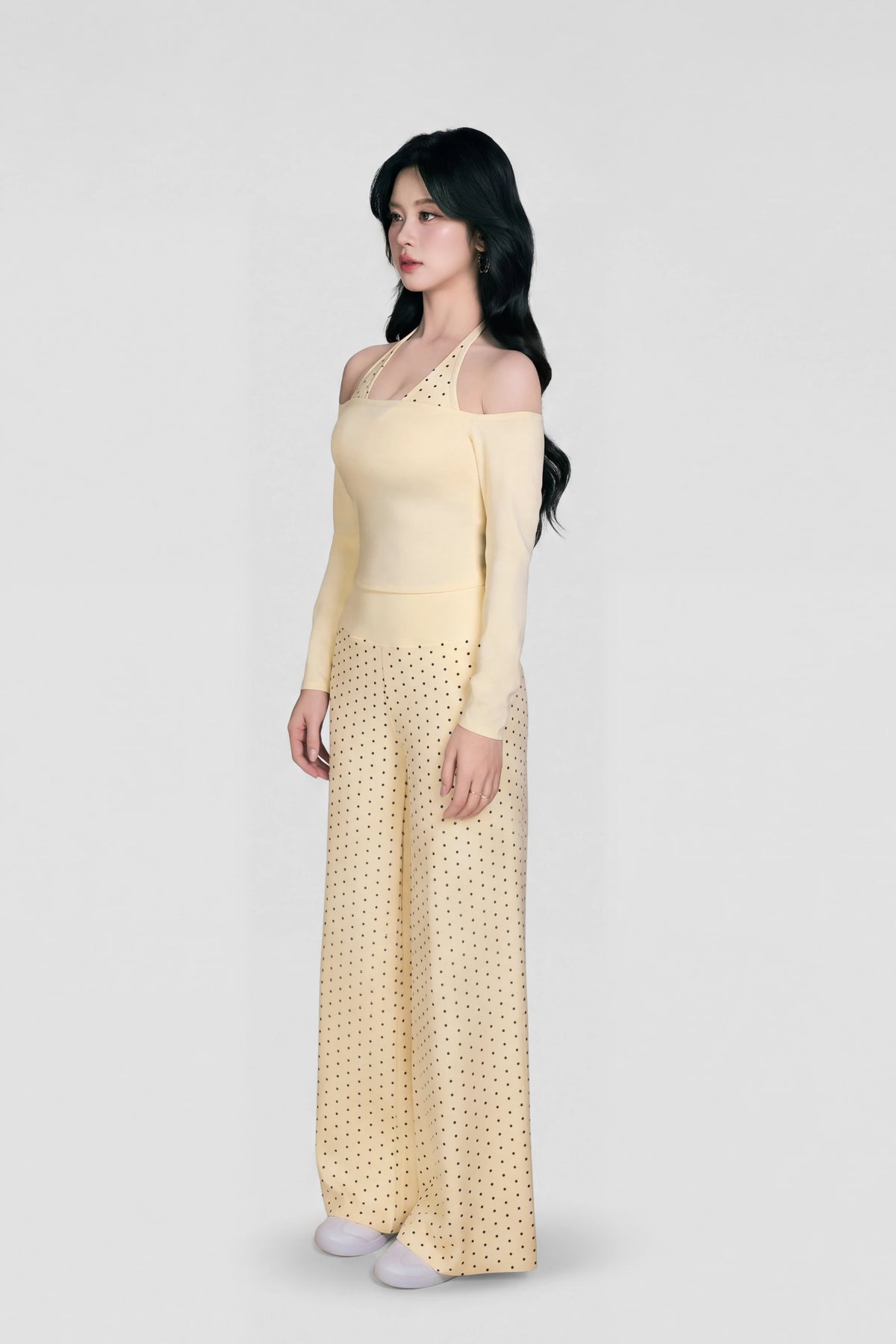 Quần dài ống suông Caramel Candy Pop QDCP01 - Vàng pastel
