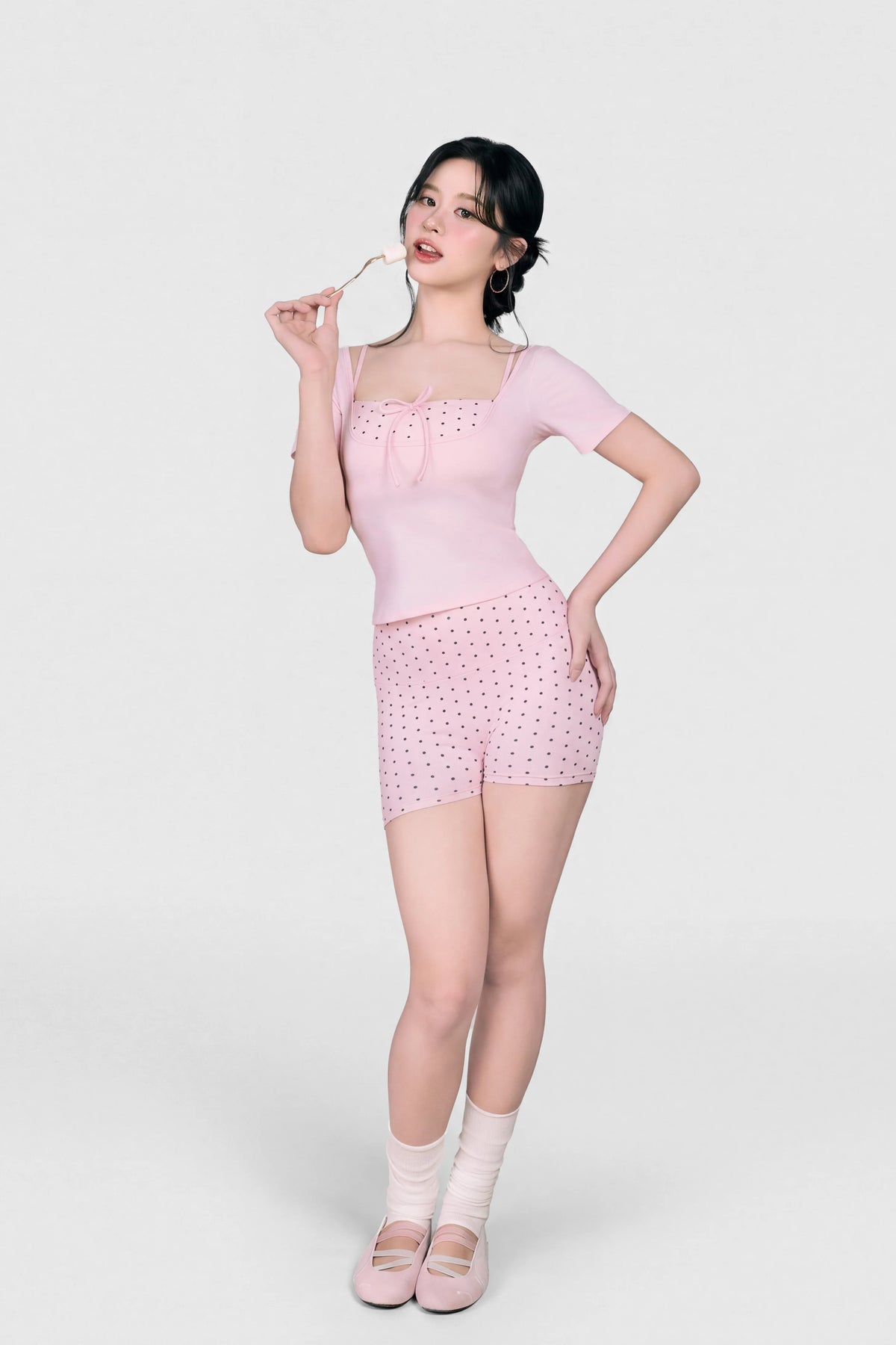 Áo thun Lolly Candy Pop ATCP02 - Hồng pastel