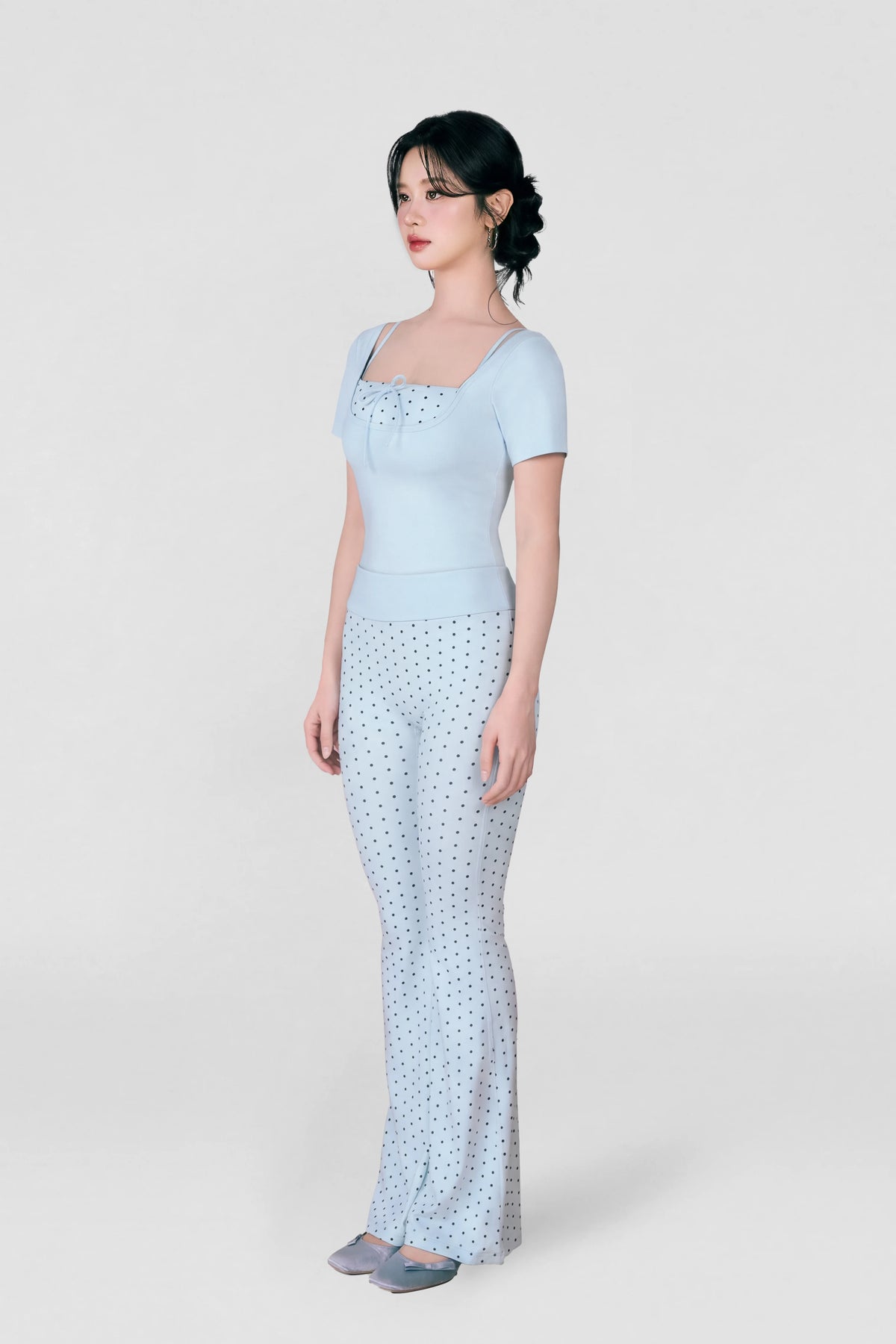 Quần legging ống loe Sugar Candy Pop QDCP02 - Xanh pastel