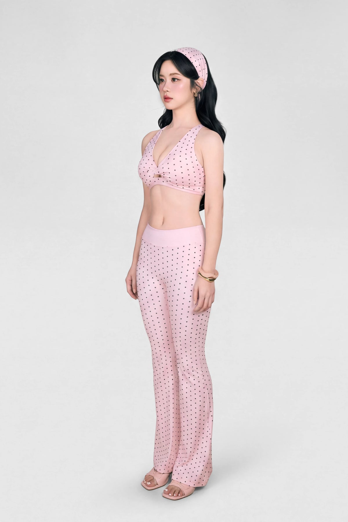 Quần legging ống loe Sugar Candy Pop QDCP02 - Hồng pastel