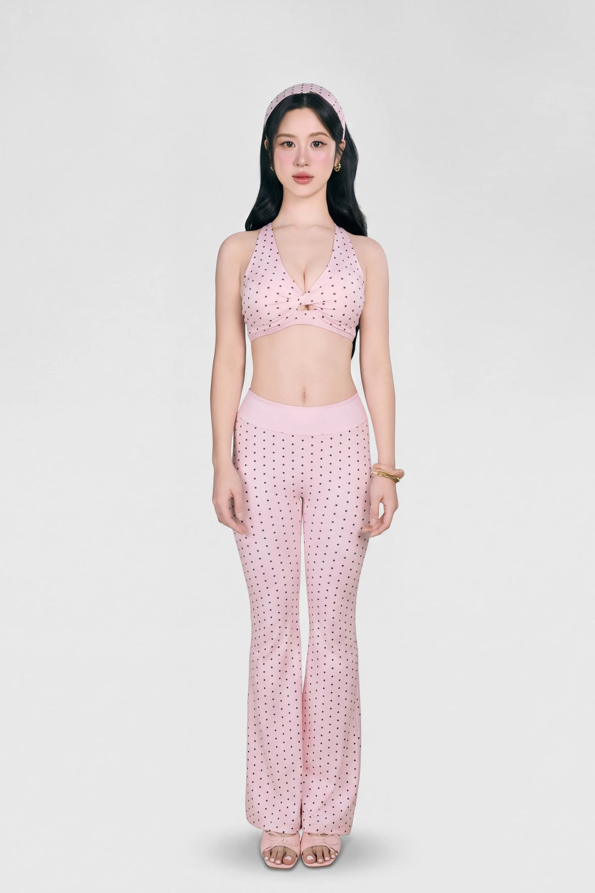 Quần legging ống loe Sugar Candy Pop QDCP02 - Hồng pastel