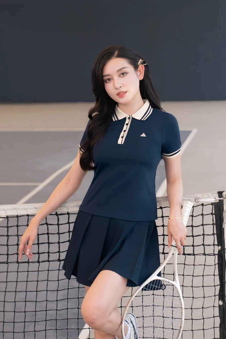 Váy Fitme ROGUE CE VTNN01 Navy sọc be